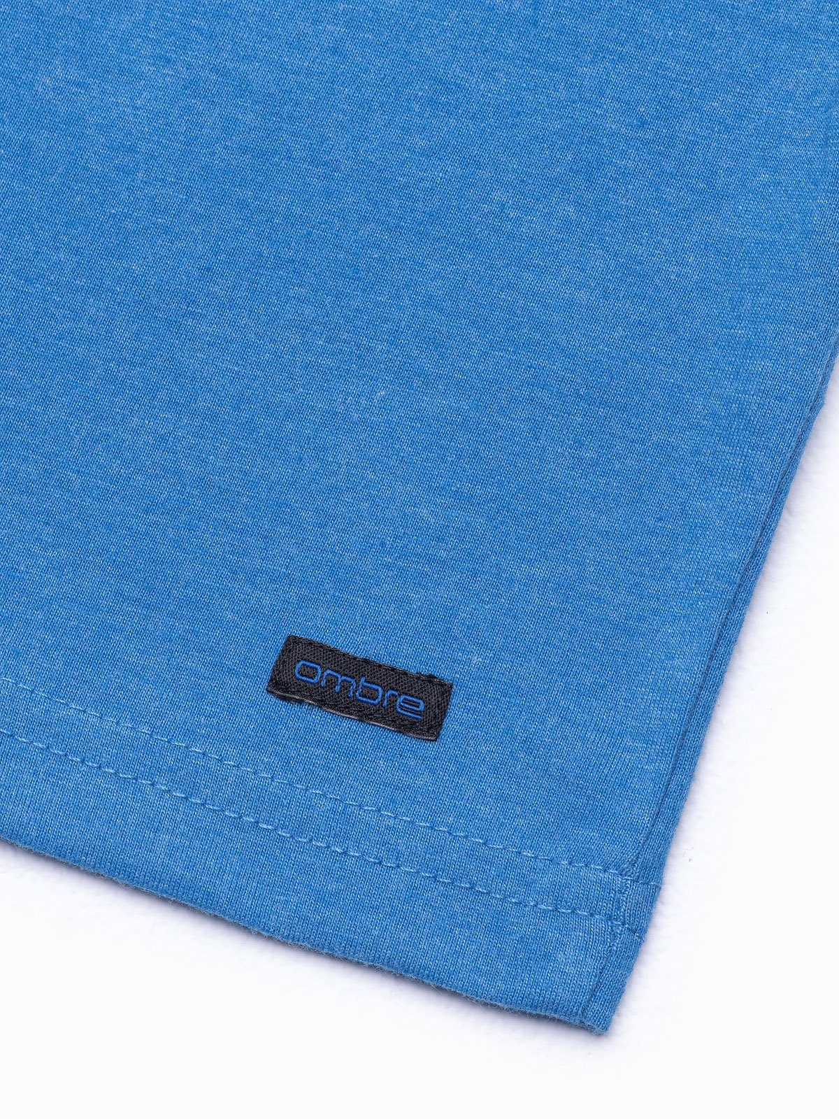 blau Unifarbenes S S1390 Herren-T-Shirt meliert OMBRE T-Shirt -