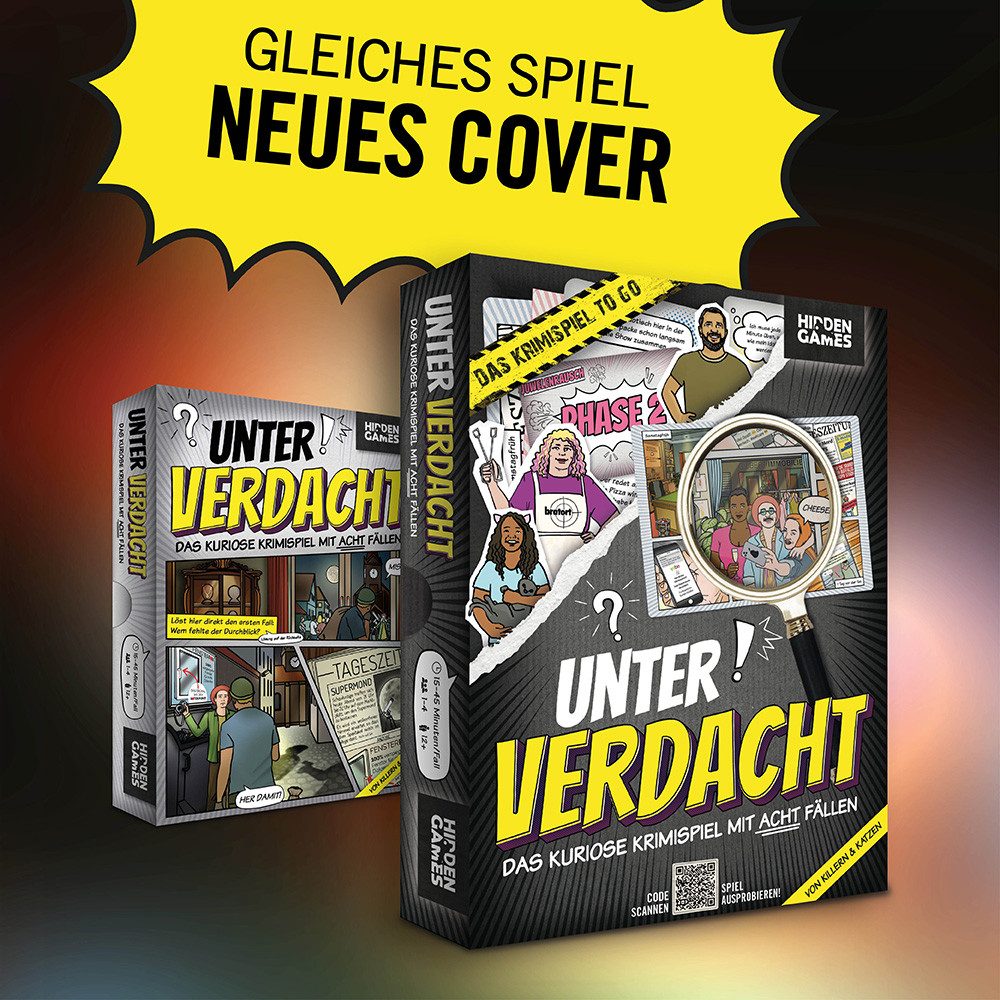 Hidden Games Spiel Unter Verdacht - Von Killern & Katzen, Krimispiel, Made in Germany