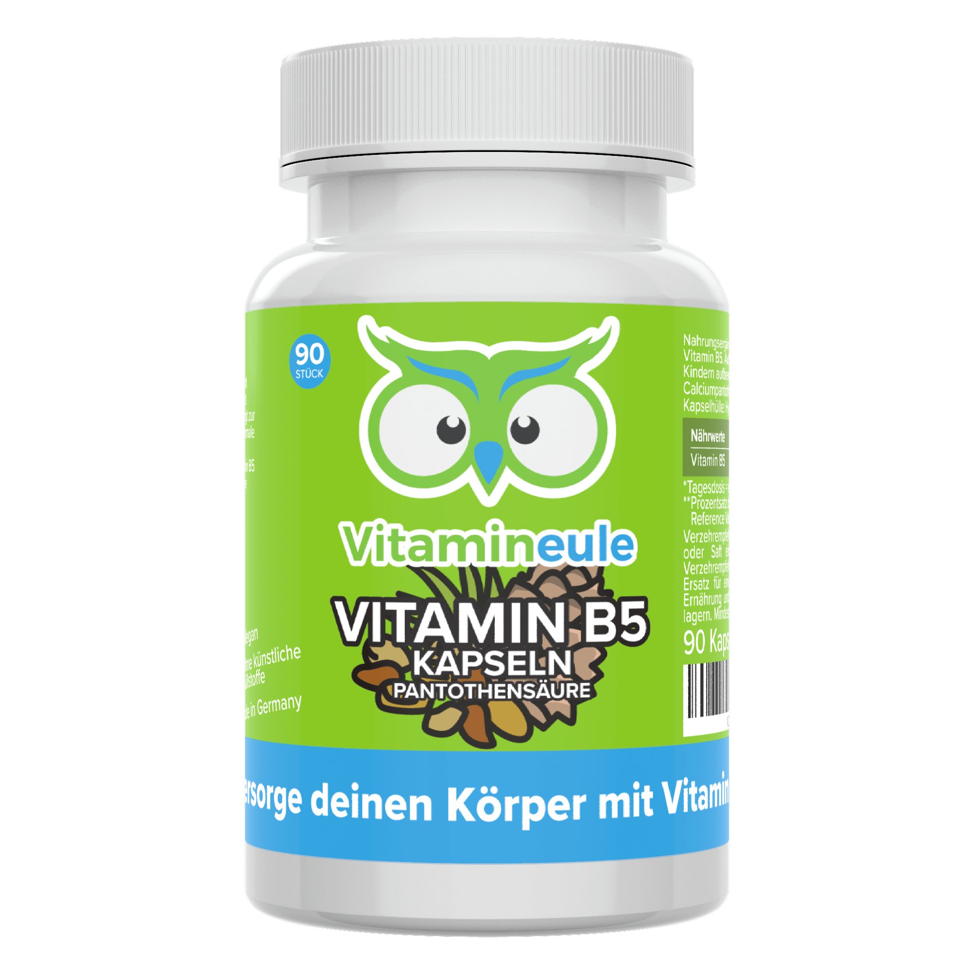 Vitamin B5 Kapseln - 250 mg Pantothensäure - Kapsel