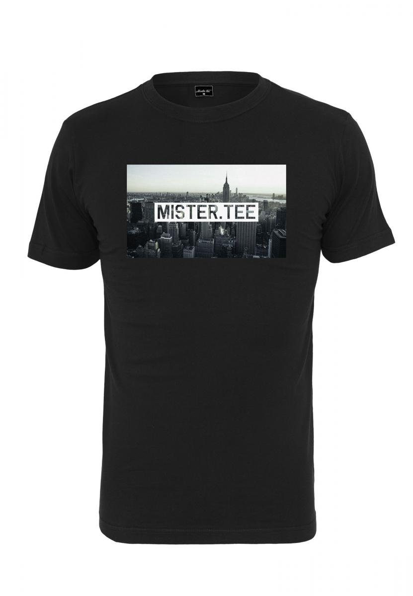 Tee T-Shirt Skyline black Herren (1-tlg) Tee MisterTee Mister