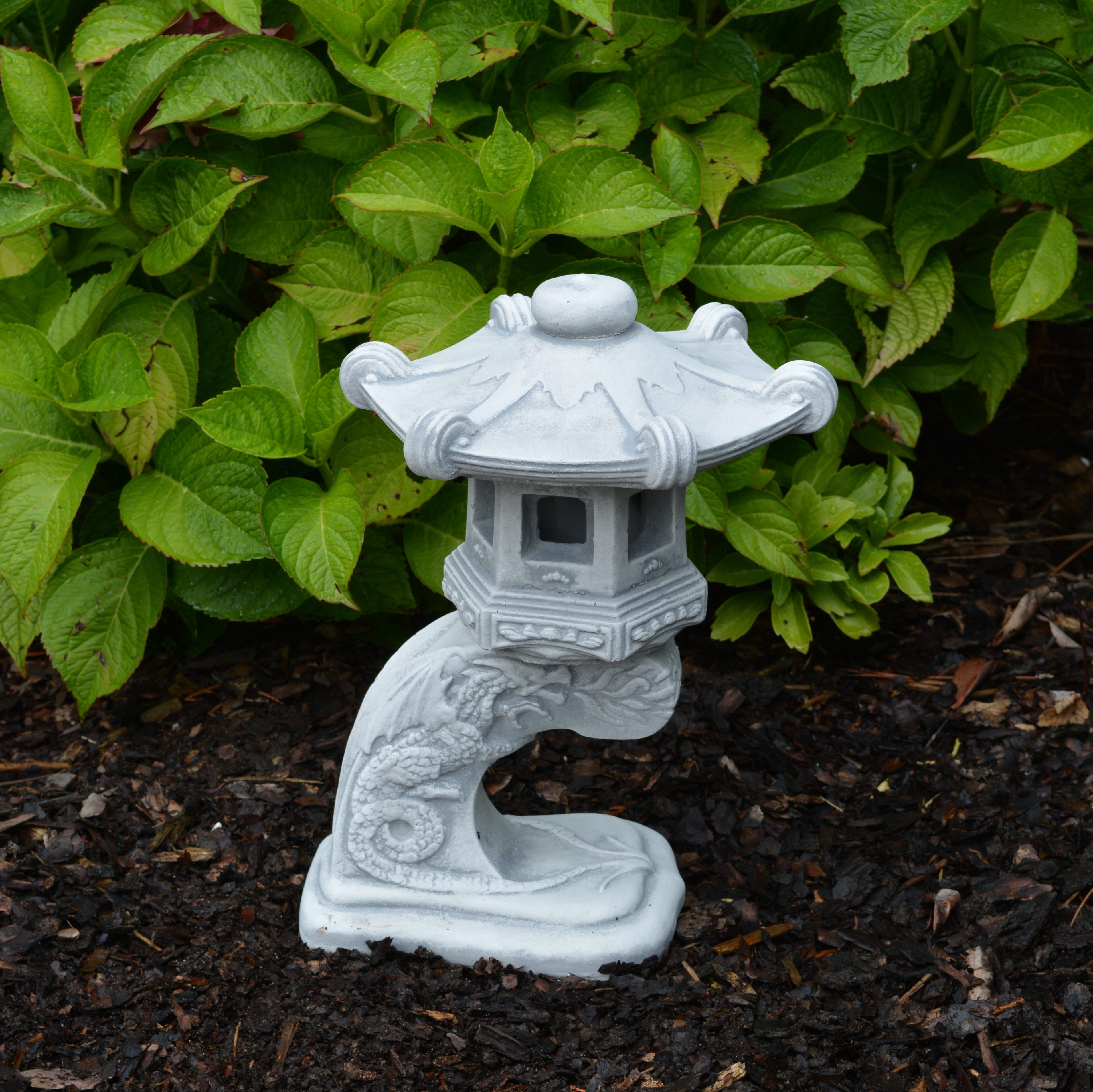 gartendekoparadies.de Gartenfigur Rankei japanische Steinlaterne, H. 32 cm, 5 kg, Frostsicher