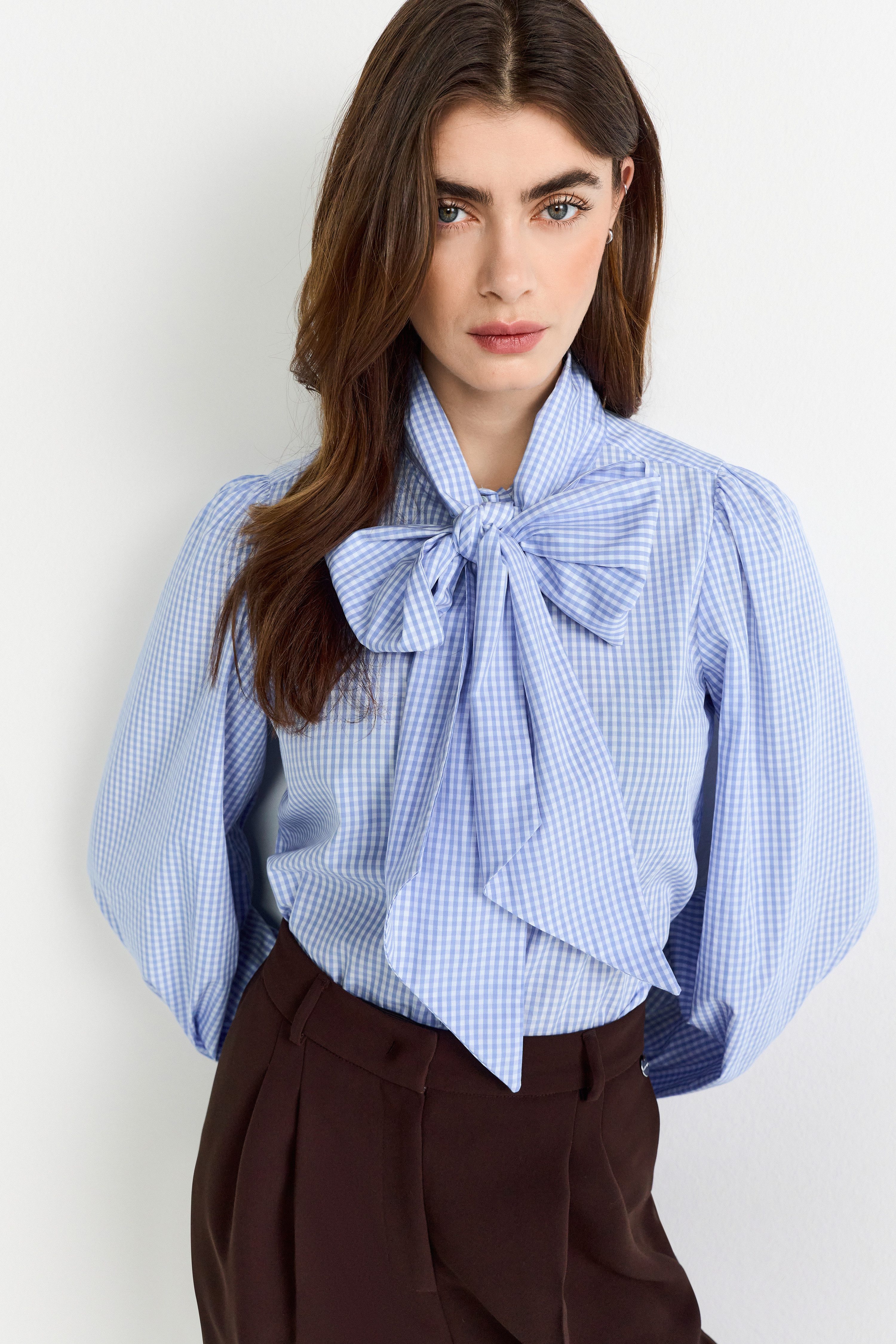 RICHROYAL Karobluse mit Schleifenkragen, femininer Schnitt, günstig online kaufen