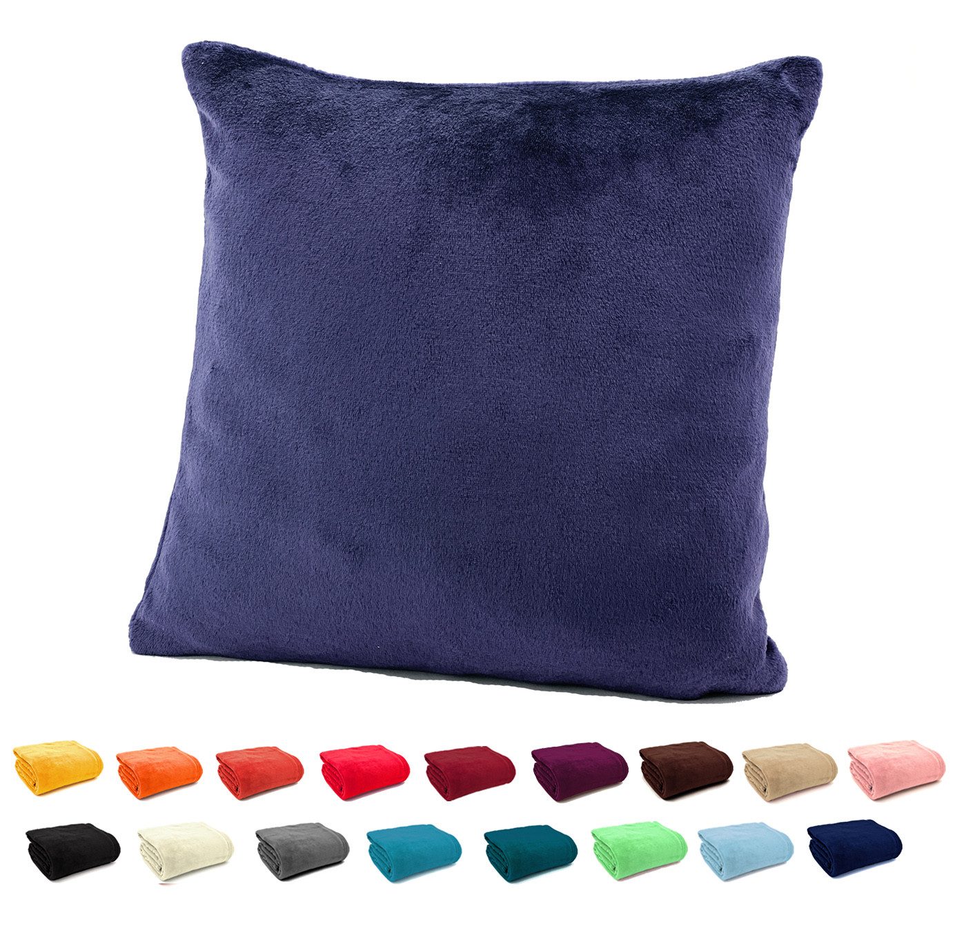 heimtexland Dekokissen Flanell Soft Kuschelkissen Plüsch Kissenbezug, super günstig online kaufen