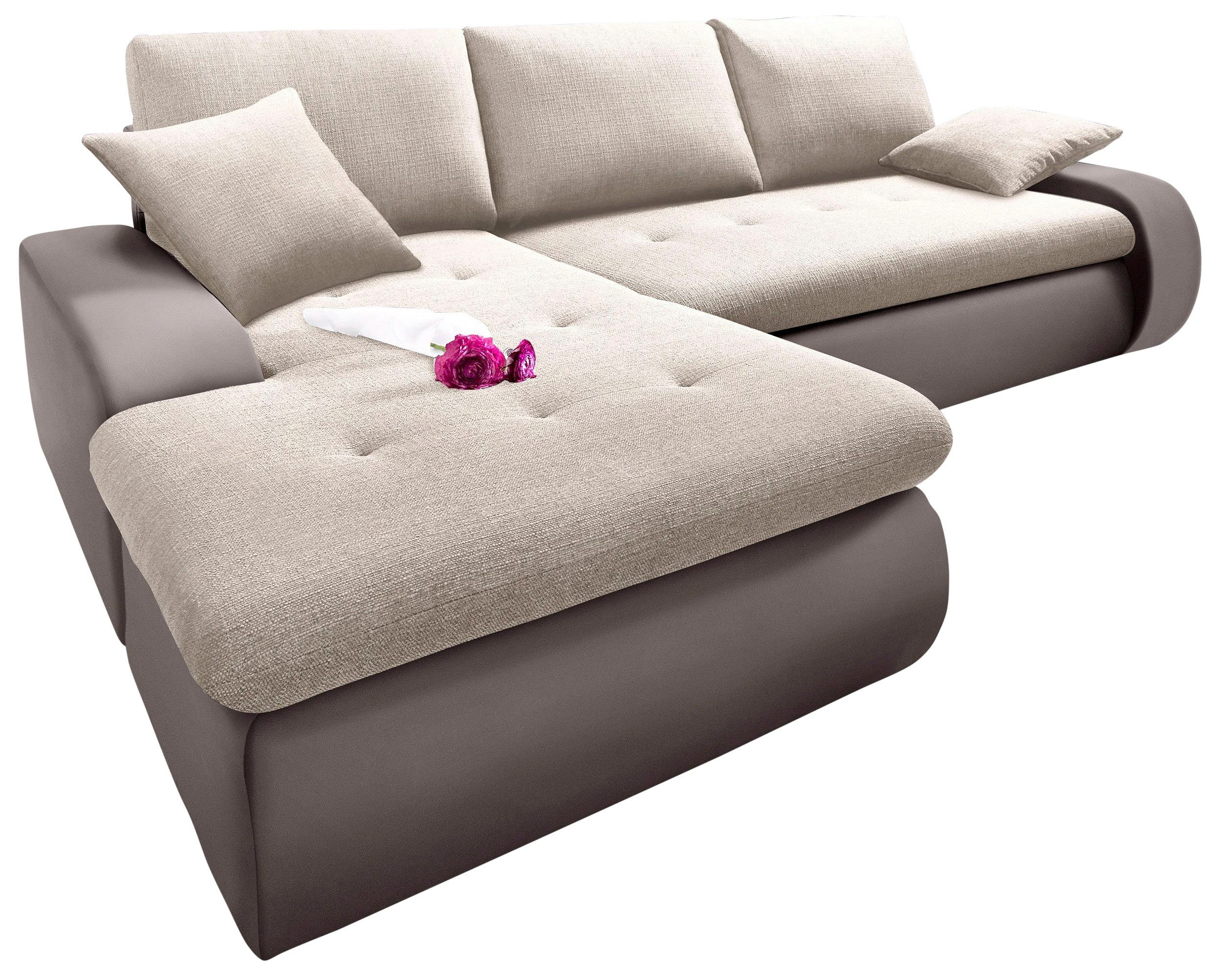 TRENDMANUFAKTUR Ecksofa "Indie, modern und bequem, Materialmix, OTTOs Choic günstig online kaufen