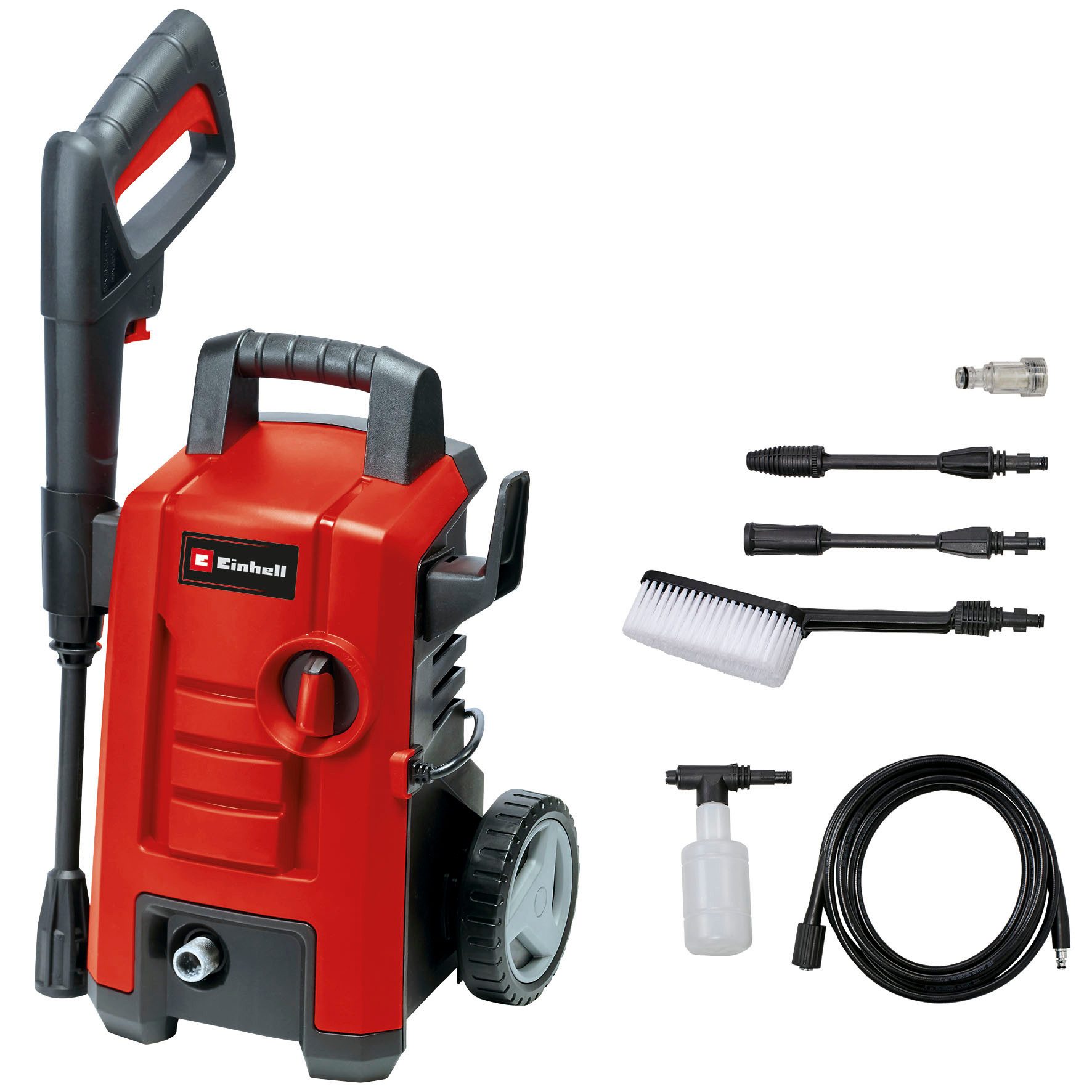 Einhell Hochdruckreiniger TC-HP 130, Druck max: 130 bar, 1500 W, Fördermenge max: 390 l/h, (9 tlg)