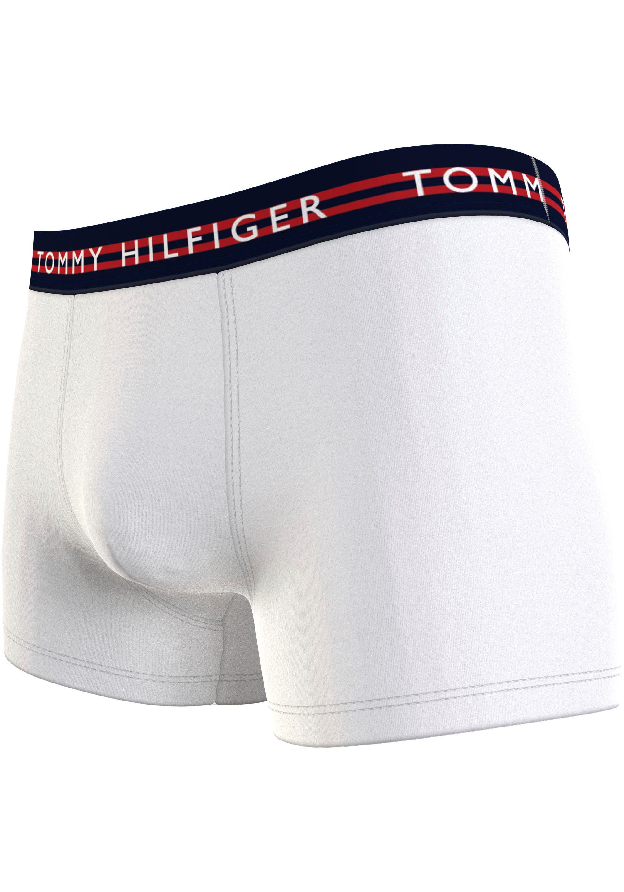 WB am Boxershorts DIFF Hilfiger Taillenbund 3er-Pack) (Packung, TRUNK COLOR Underwear red/white/desert mit sky Logo BODY + Tommy 3P