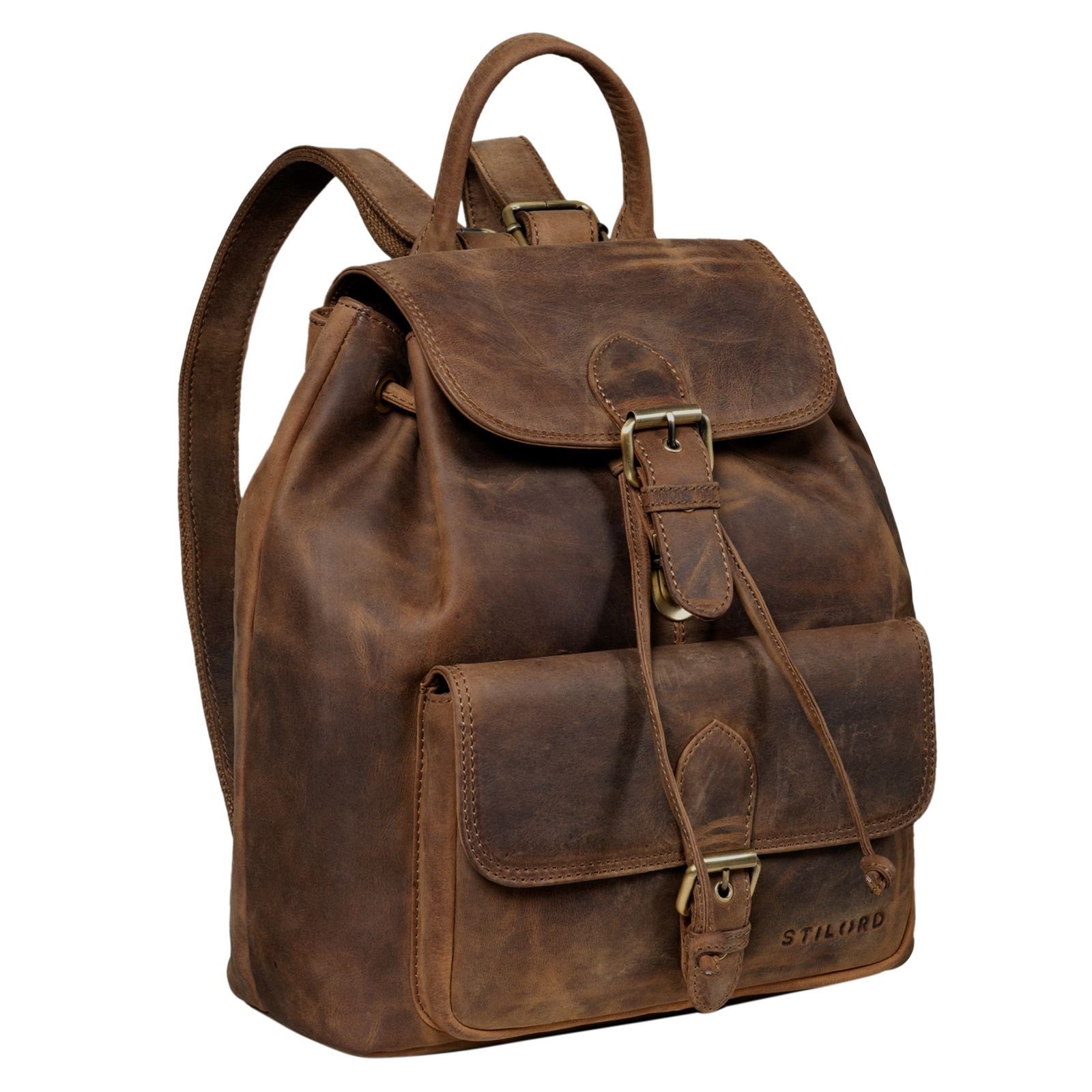 STILORD Cityrucksack "Destiny" Damen Rucksack Modern Leder
