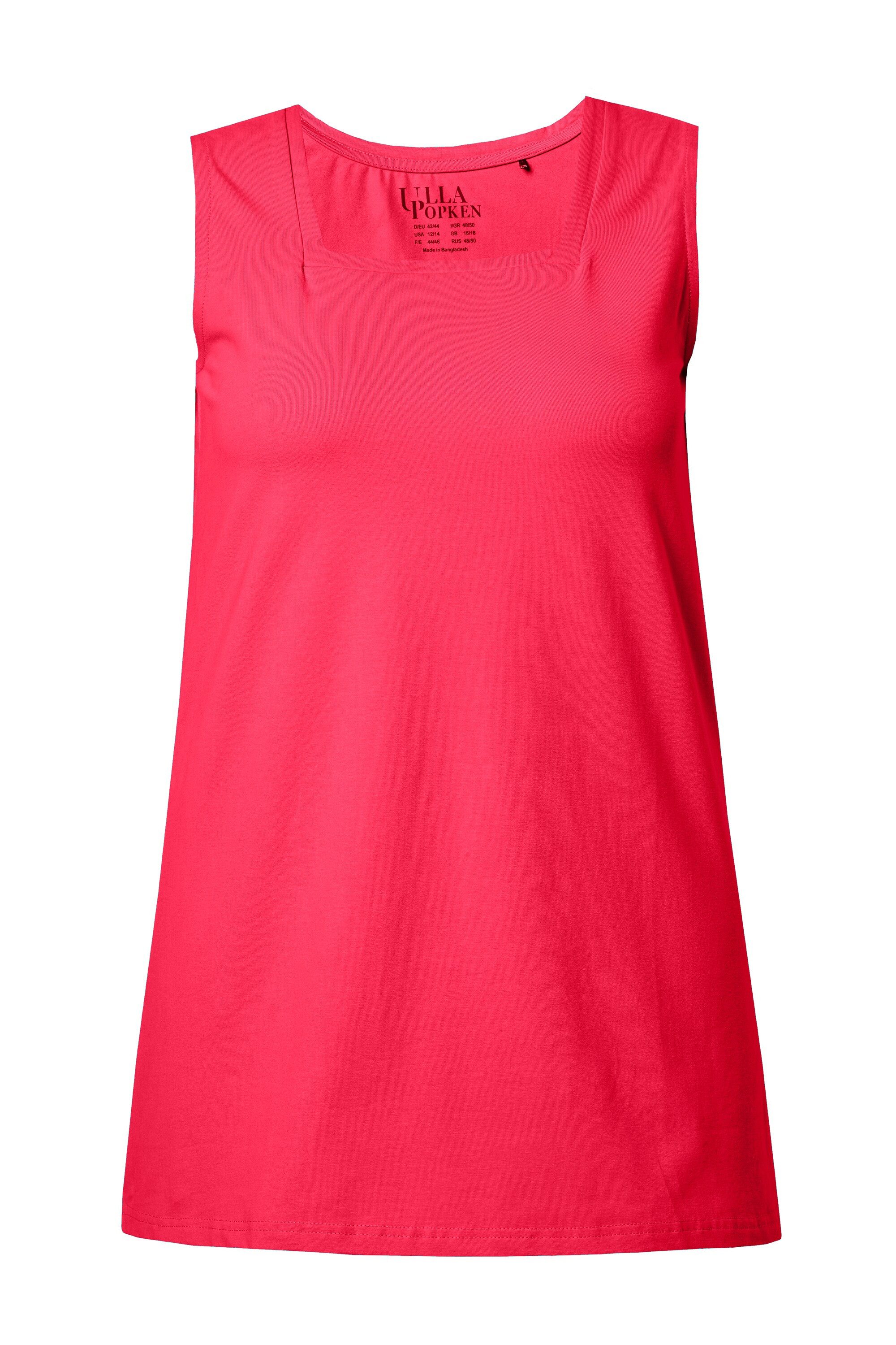 Ulla Popken Longshirt Longtop Classic Fit Carré-Ausschnitt ärmellos – Bild 2 von 4