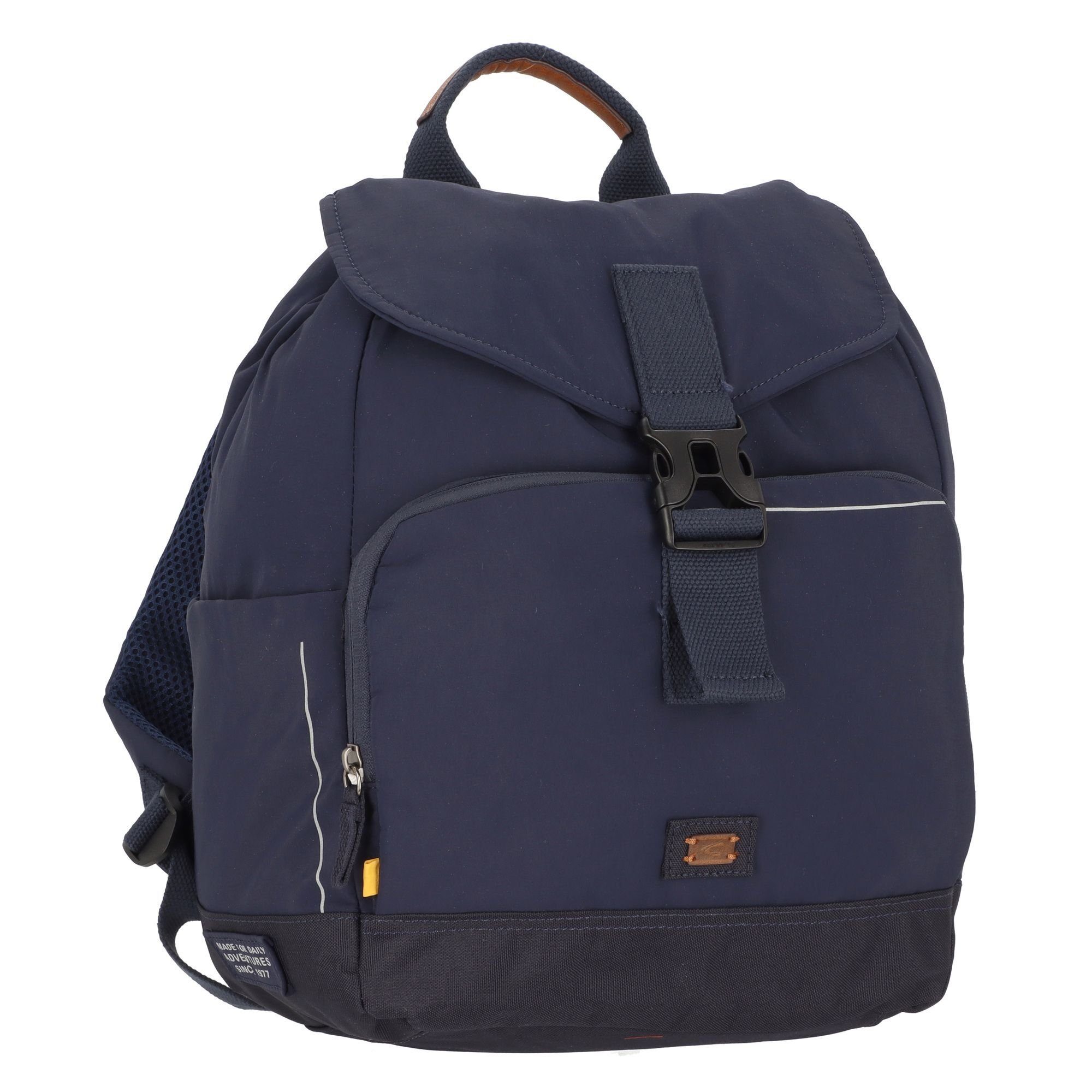 City, dark Cityrucksack Nylon blue camel active