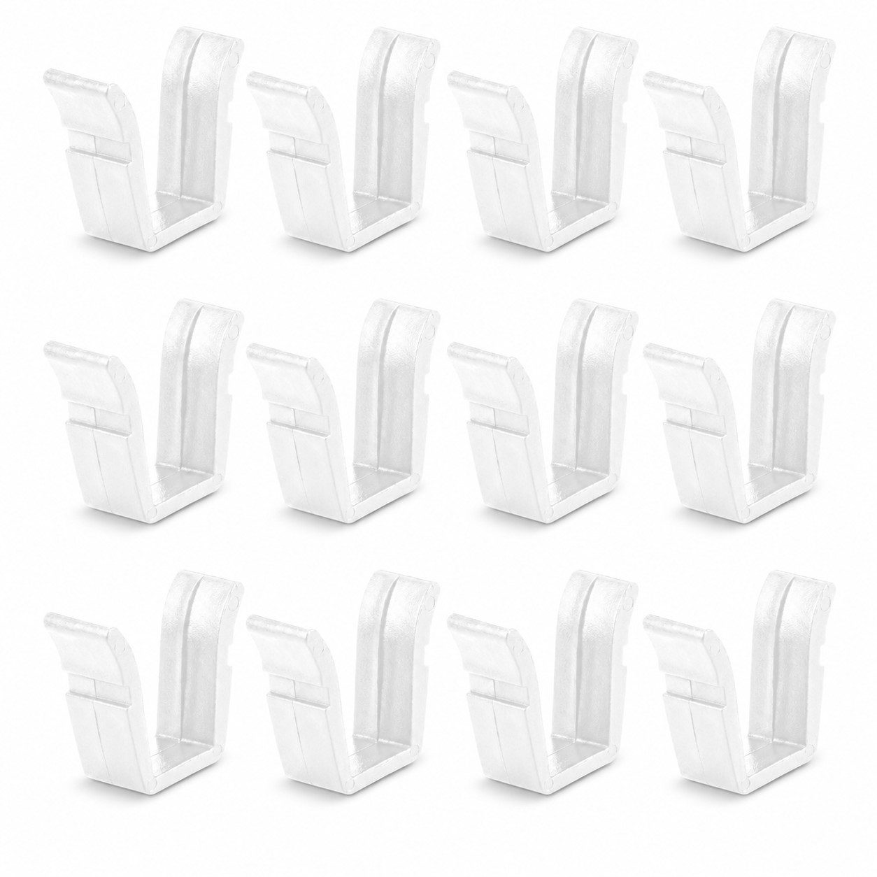 Bestlivings Feststeller Gardinenstopper, Gardinenschienen, Innenlaufschienen, (12-St), Endfeststeller, Kunststoff, für alle gängigen Schienensysteme geeignet