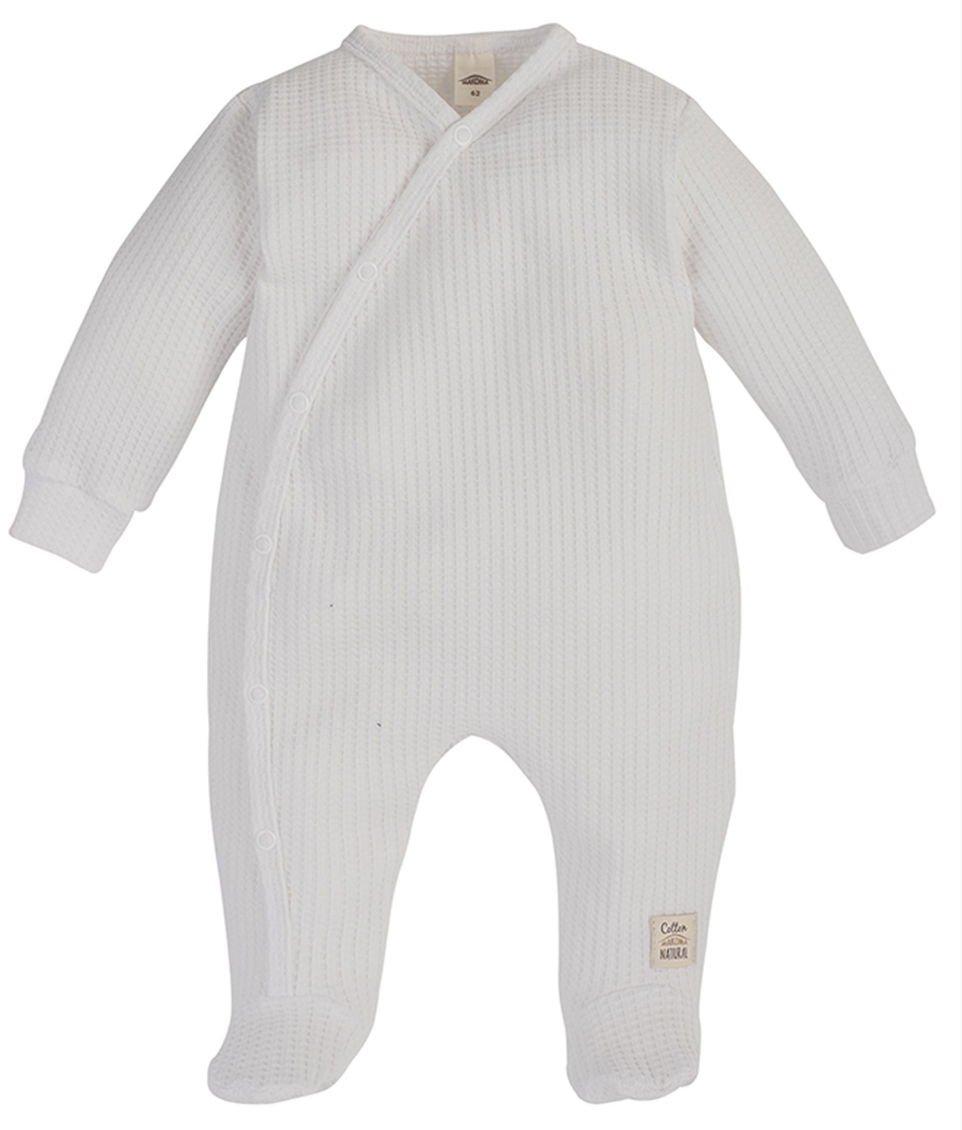 Strampler Baby Strampler mit Fuß Waffelpique Neugeborene Jungen & Mädchen