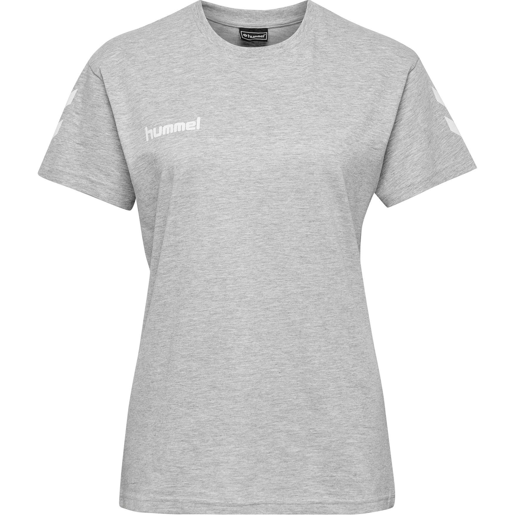 5124 Grau Kurzarm Baumwolle aus T-Shirt T-Shirt Logo Top hummel in HMLGO