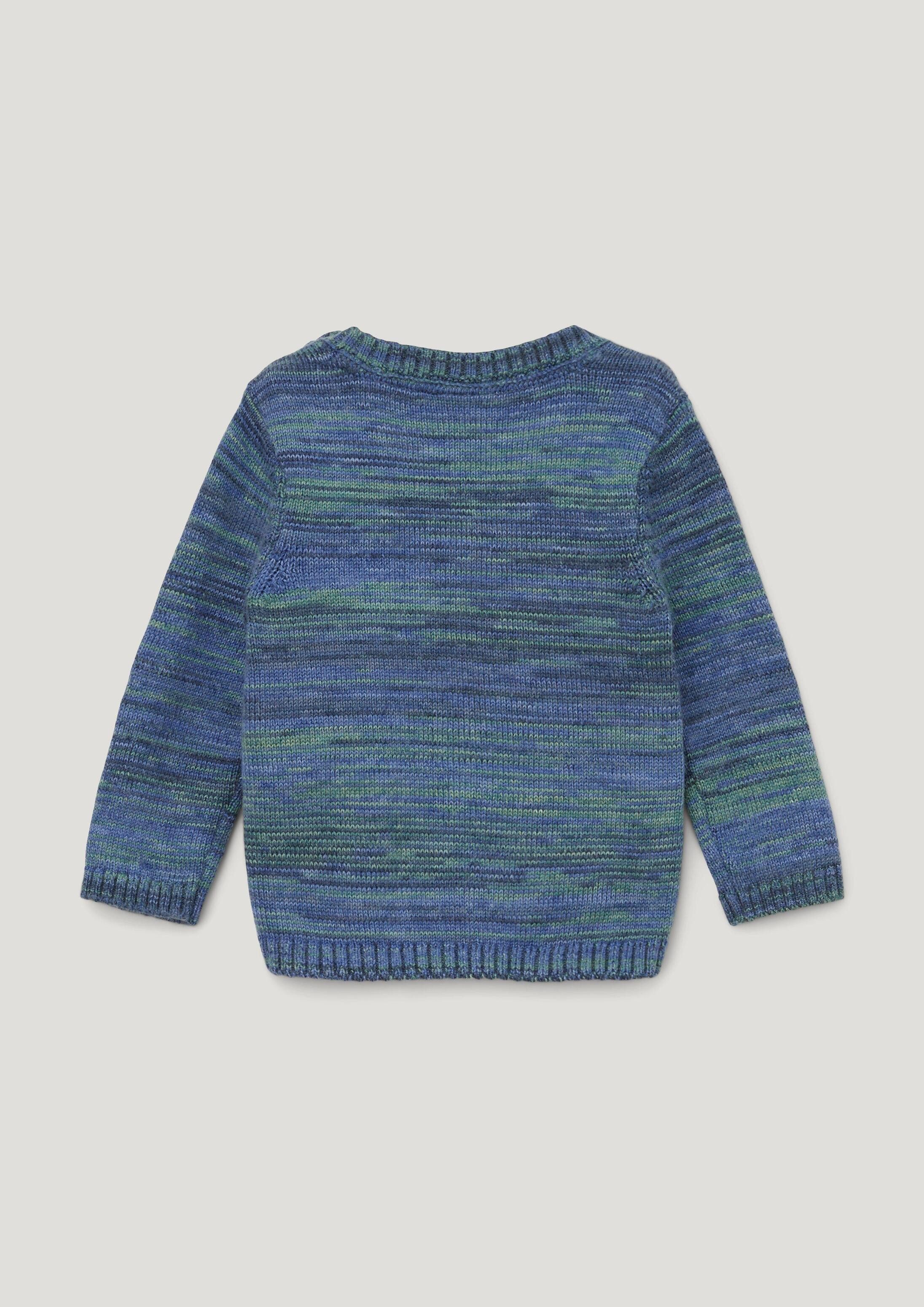 s.Oliver Longpullover Strickpullover Strickpullover in melierter Optik