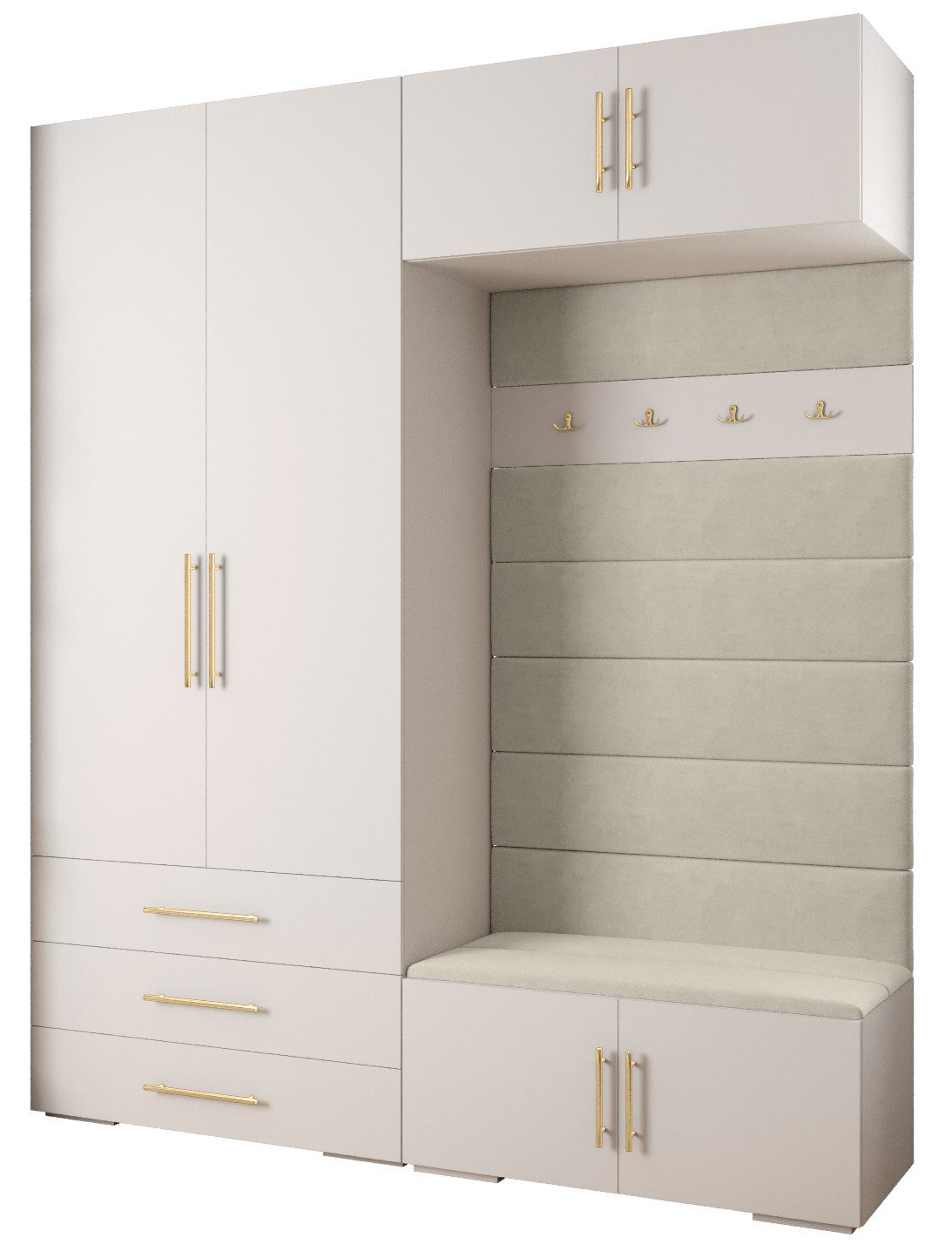 ABIKS MÖBEL Kompaktgarderobe INOVA 3 SATZ günstig online kaufen