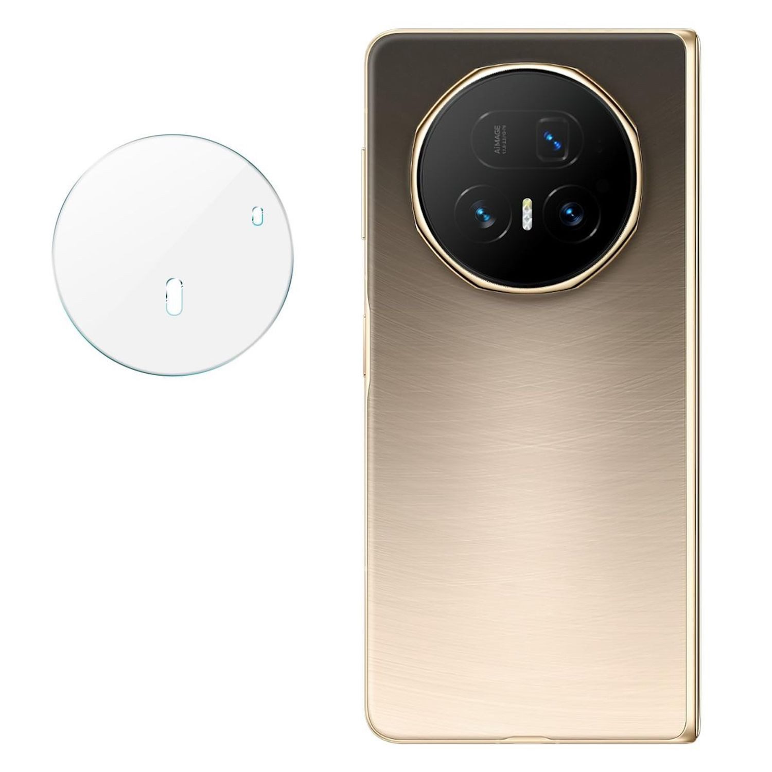 Wigento Handyhülle Für Honor Magic V5 Schutz Hart Glas 9H Kamera Linsen Komplettschutz, 9H Glas, HD-Klarheit, kratzfest