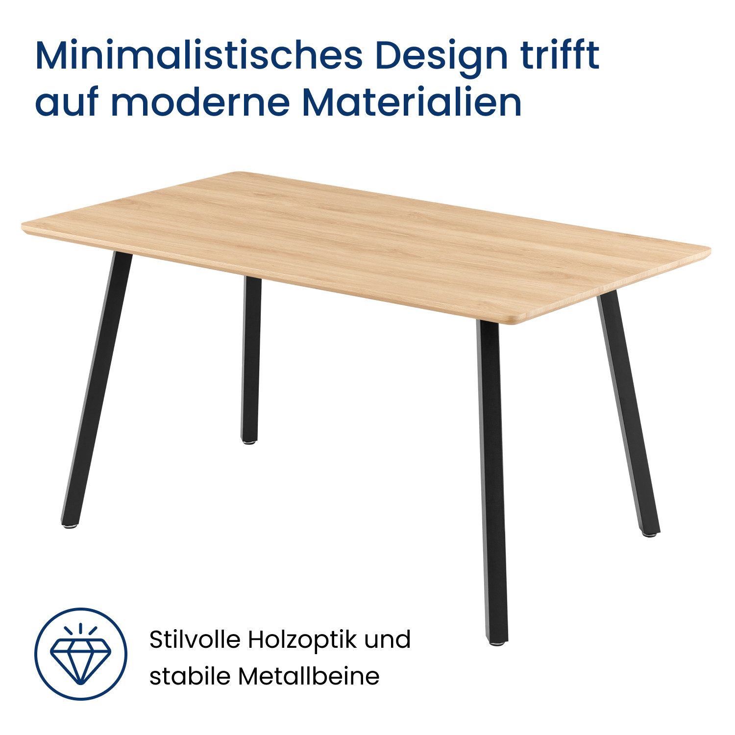 Home Collective Esszimmer-Set mit 4 Stühlen günstig online kaufen
