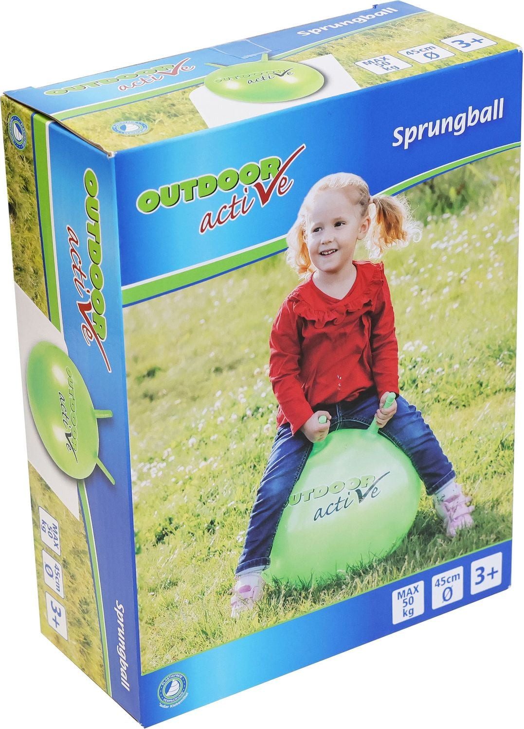 Spiel Outdoor active Sprungball, Grün, #45 cm
