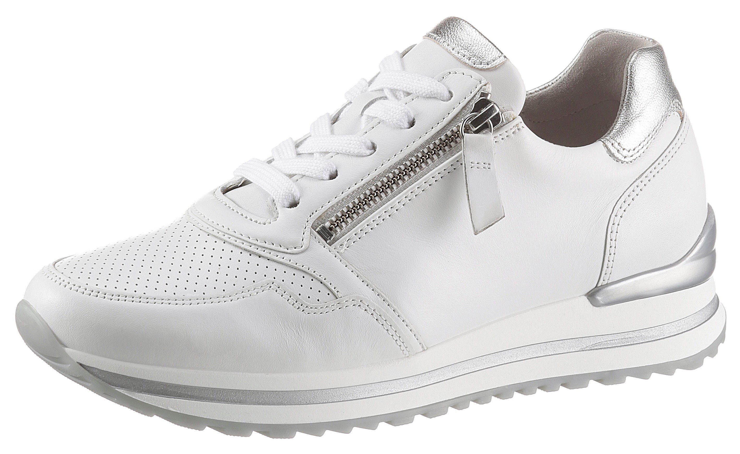 Gabor TURIN Keilsneaker mit silberfarbenen Details, Freizeitschuh, Halbschu günstig online kaufen