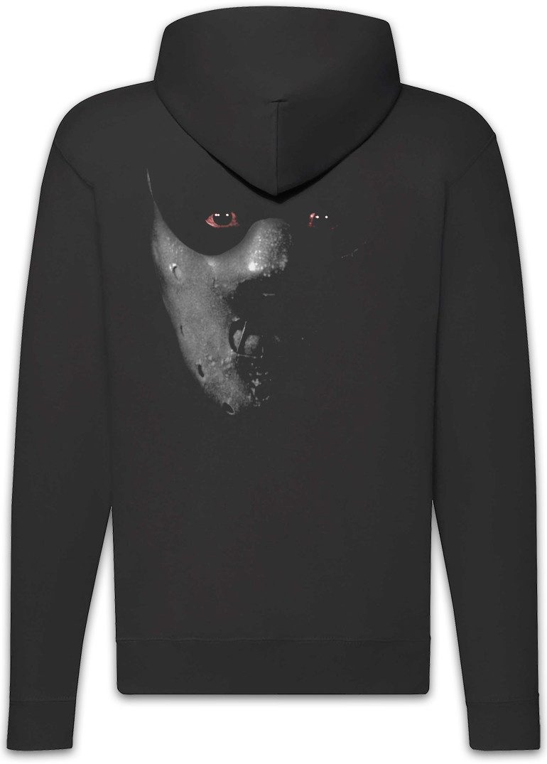 Urban Backwoods Sweatjacke Hannibal Mask Zipper Hoodie Schweigen Face Der Roter Lämmer Maske (1-tlg) Drache Red Lecter Dragon
