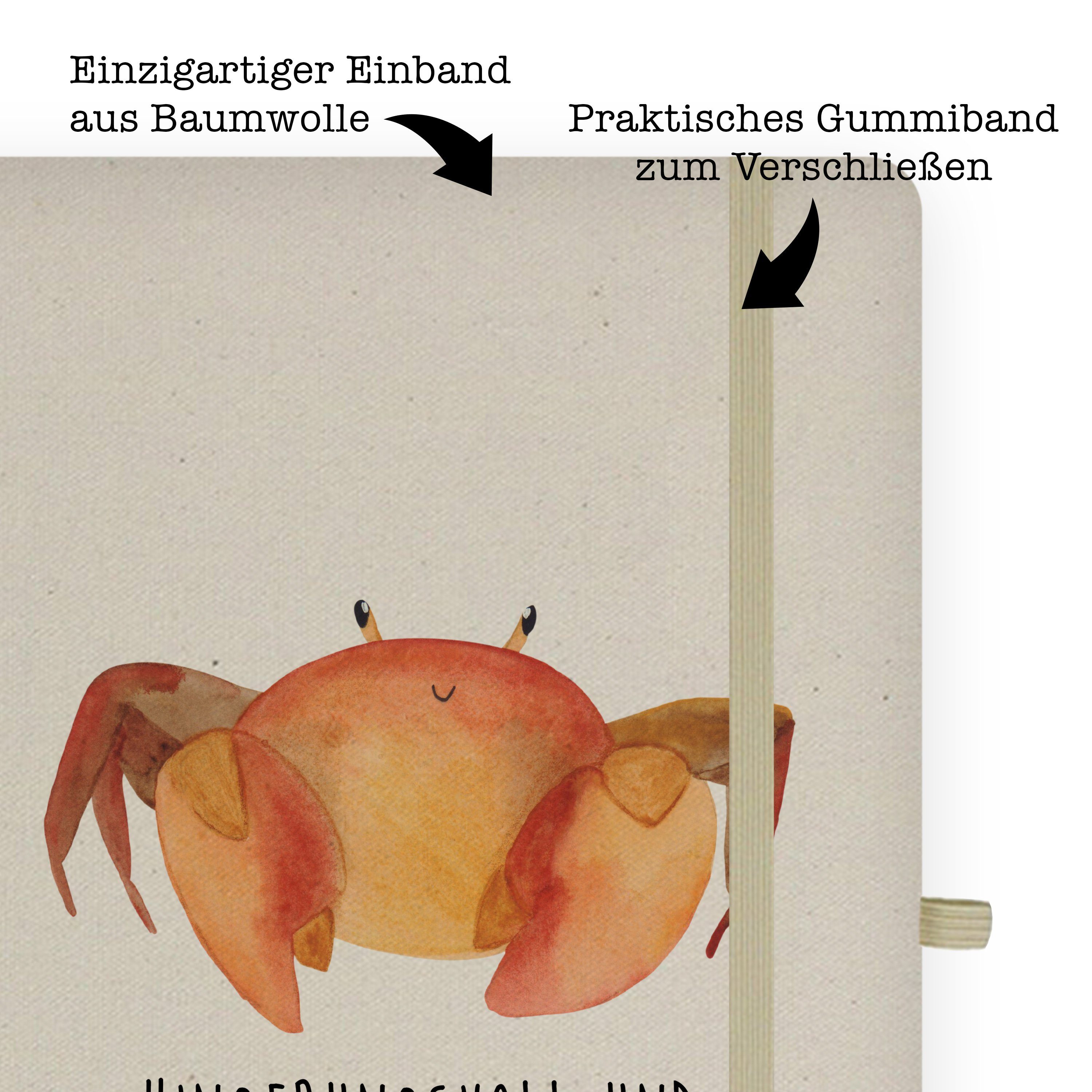 & Mr. Mrs. Mrs. & Geschenk, Mr. Panda Sternzeichen Krebs Transparent Notizbuch Panda Krebs Geschenk, - Journal, -