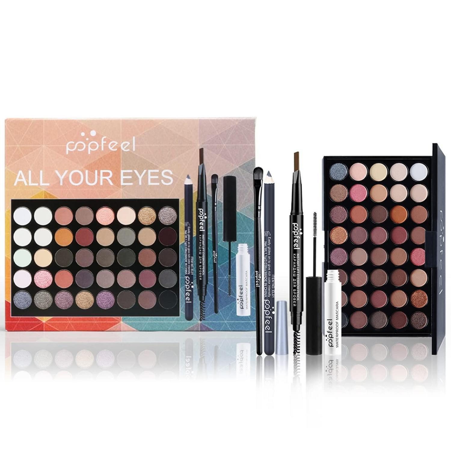 LuxusKollektion Schmink-Set Schminkkoffer 40 Farben Lidschatten-Set
