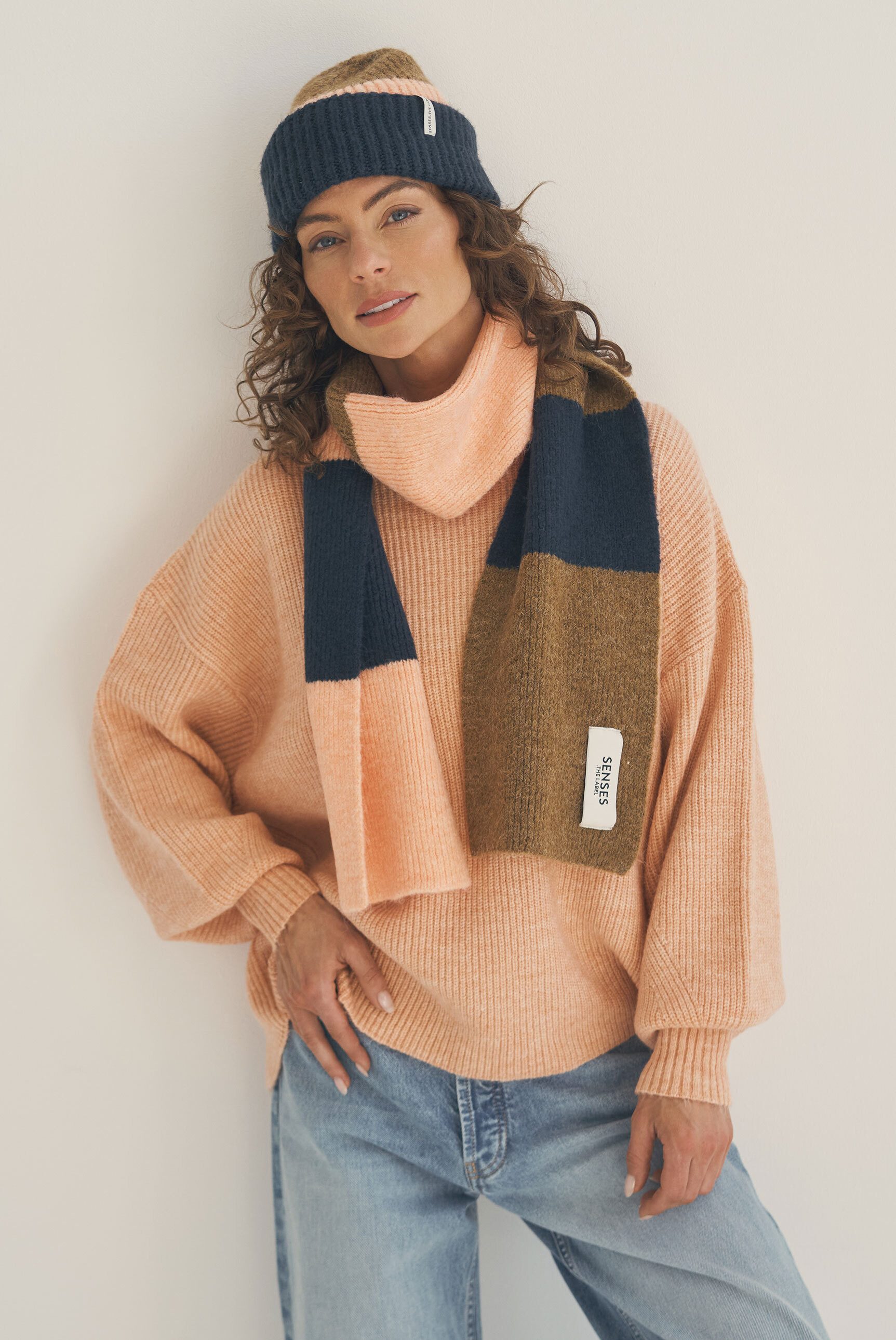 SENSES.THE LABEL Strickmütze mit breitem Umschlag günstig online kaufen