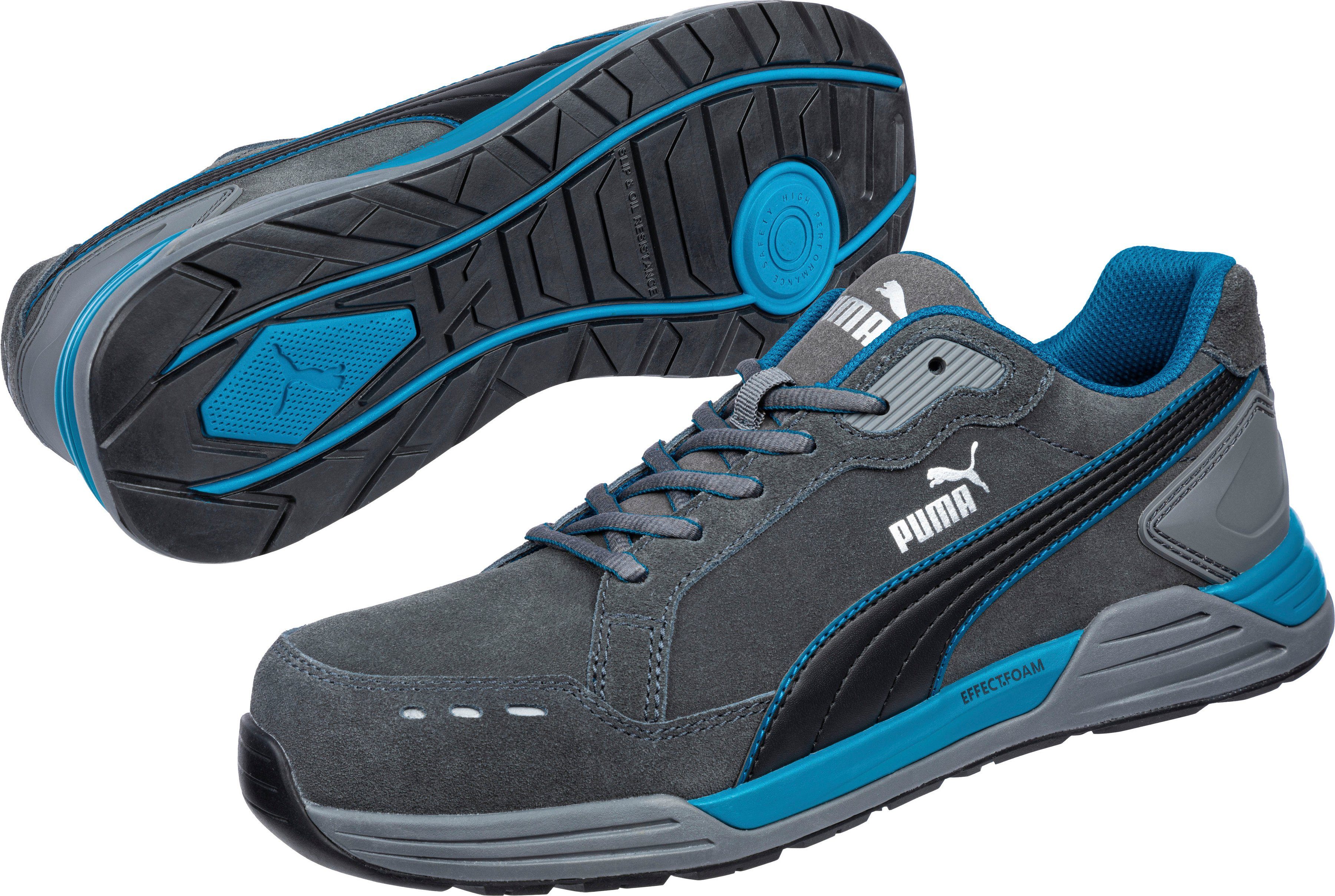 PUMA Safety AIRTWIST GREY LOW S3 ESD HRO SRC Sicherheitsschuh grau, in  Größe 39 - 47 erhältlich, Widerstandsfähig gegen Kontaktwärme