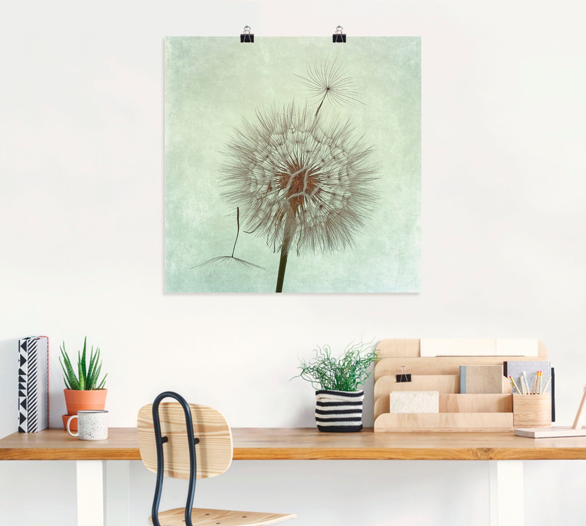 Wandaufkleber Wandbild Artland Leinwandbild, oder versch. Poster Pusteblume St), (1 in II, Größen als Blumen