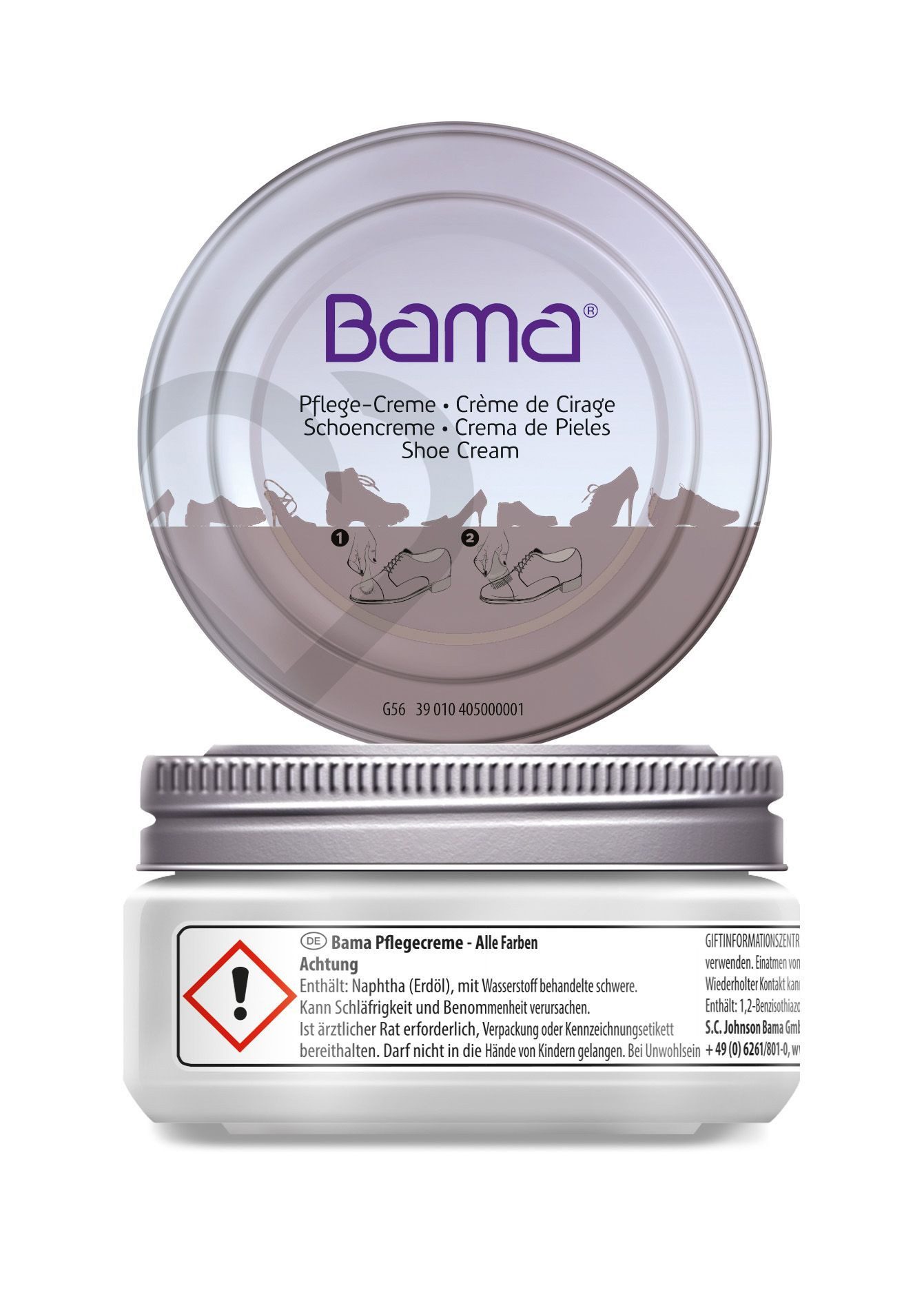 BAMA Group Pflege Creme - Pflegt und frischt Glattleder auf Schuhcreme