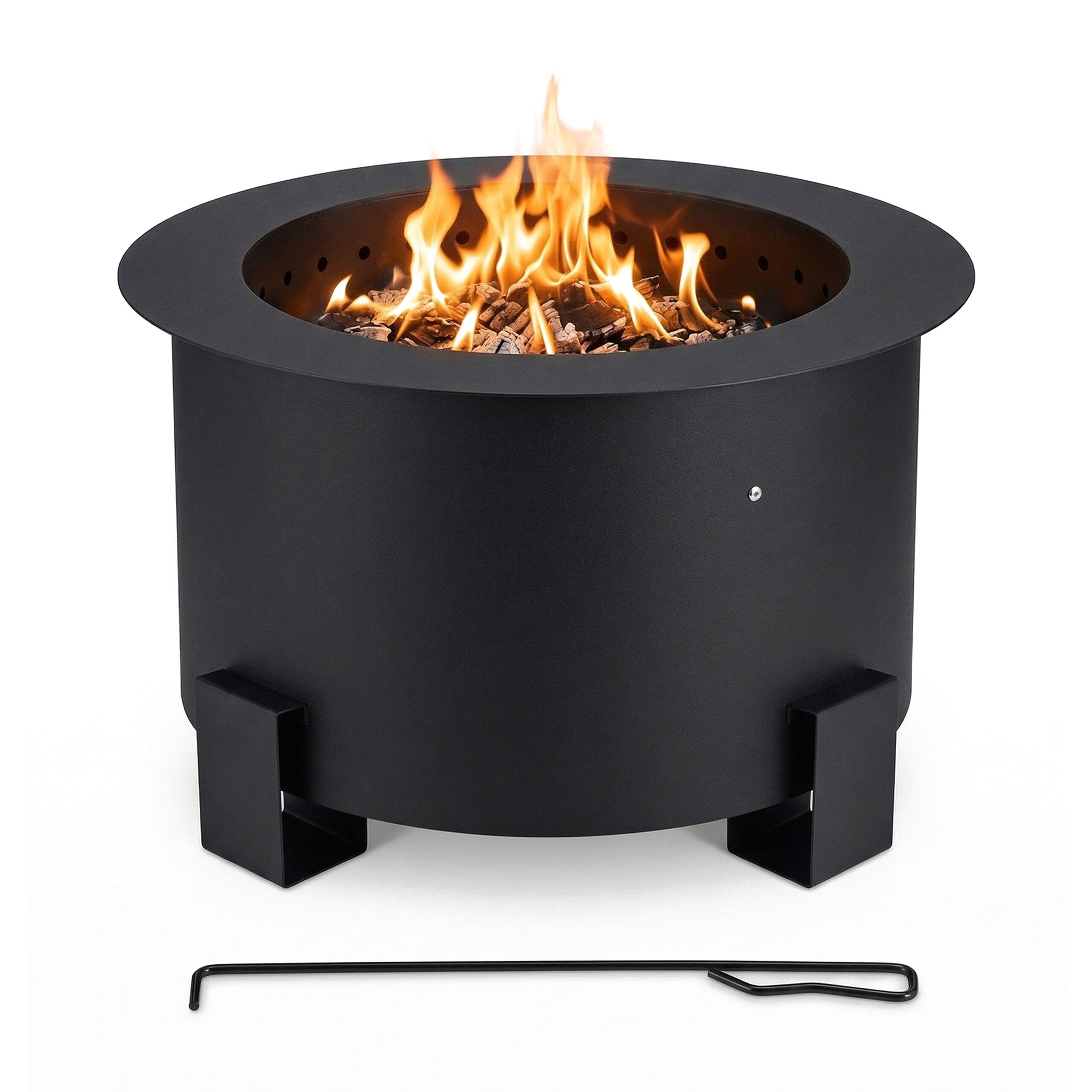 relaxdays Feuerschale ohne Rauch Ø 56 cm, (2-St)