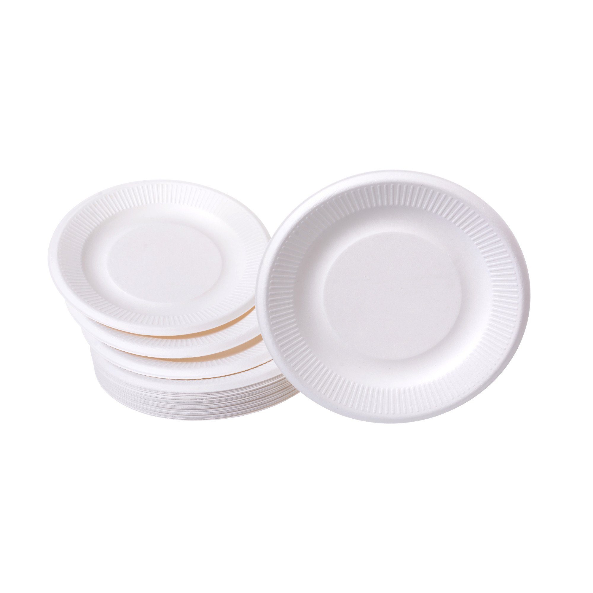 GRÄWE Geschirr-Set GRÄWE Teller 25 Stück aus Zuckerrohr 18 cm, Zuckerrohr