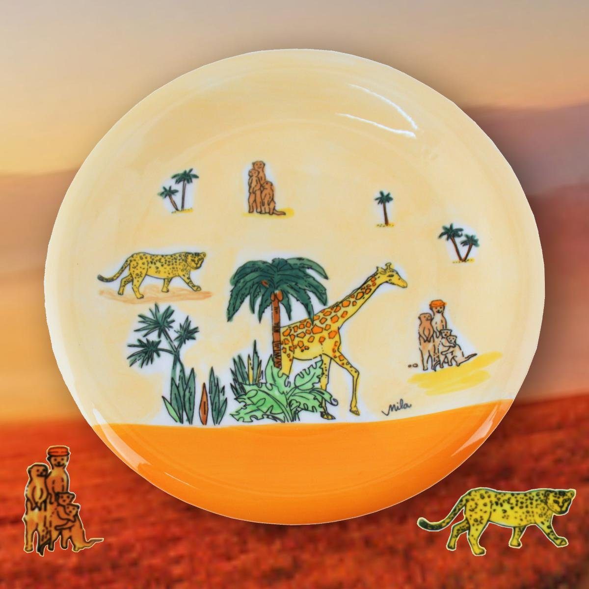 Keramik-Teller Africa-Hideaway, St) (1 Mila Teller Mila
