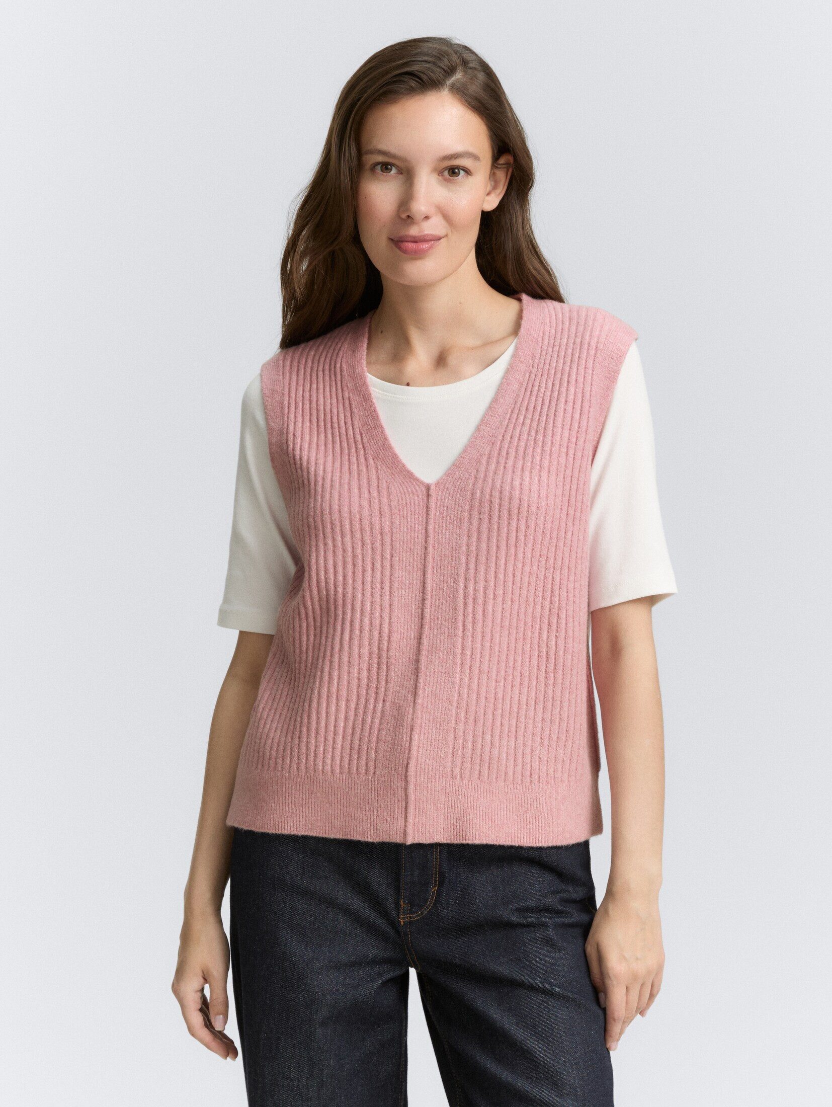 TOM TAILOR Strickpullover Ripp Pullunder mit günstig online kaufen