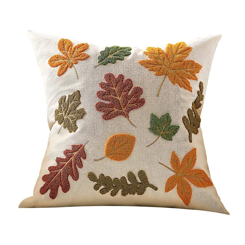 CLTYQ Kissenbezug Herbstdeko Kissenbezug 45x45 cm, Herbst Deko Stickerei Ki günstig online kaufen