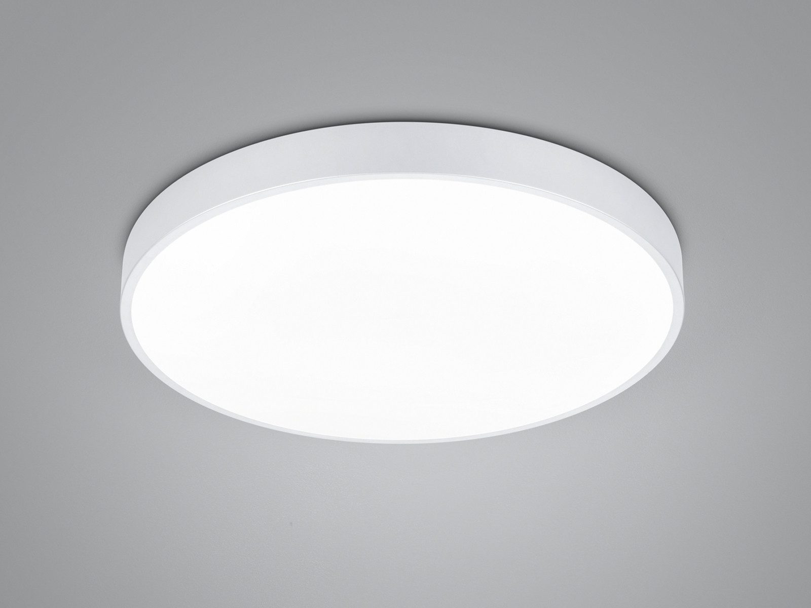 TRIO Leuchten LED Deckenleuchte hell mit 6.200 Lumen Ø 49cm, Lichttemperatur einstellbar, LED fest integriert, Warmweiß, Neutralweiß, modern, leuchtstark & flach