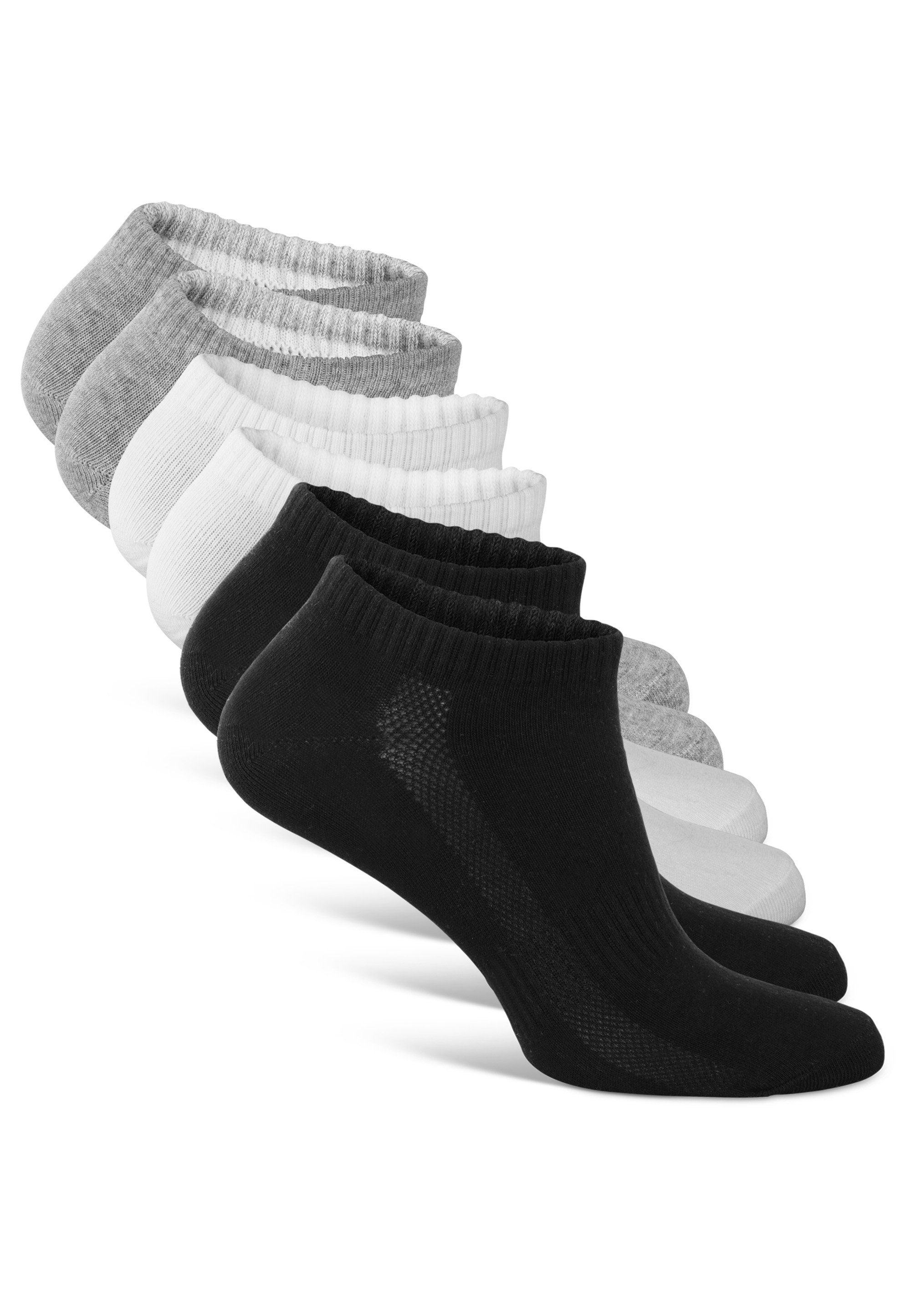 (6-Paar) mehrfarbig mit Anti-Schweiß-Streifen Classics Socken