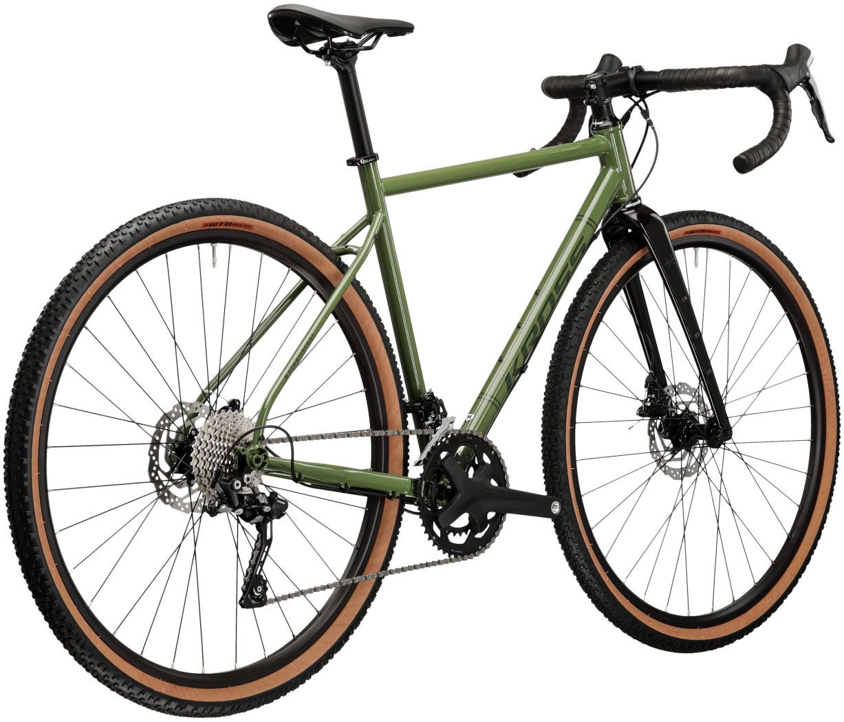 Kross Gravel Bike KROSS Gravel Bike Esker 4.0 28" green, 20-speed Shimano GRX RX400 rear derailleur, derailleur gears