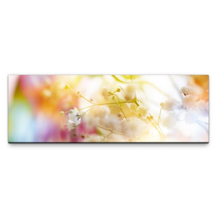 möbel-direkt.de Leinwandbild Bilder XXL filigrane weiße Blüten Wandbild auf Leinwand
