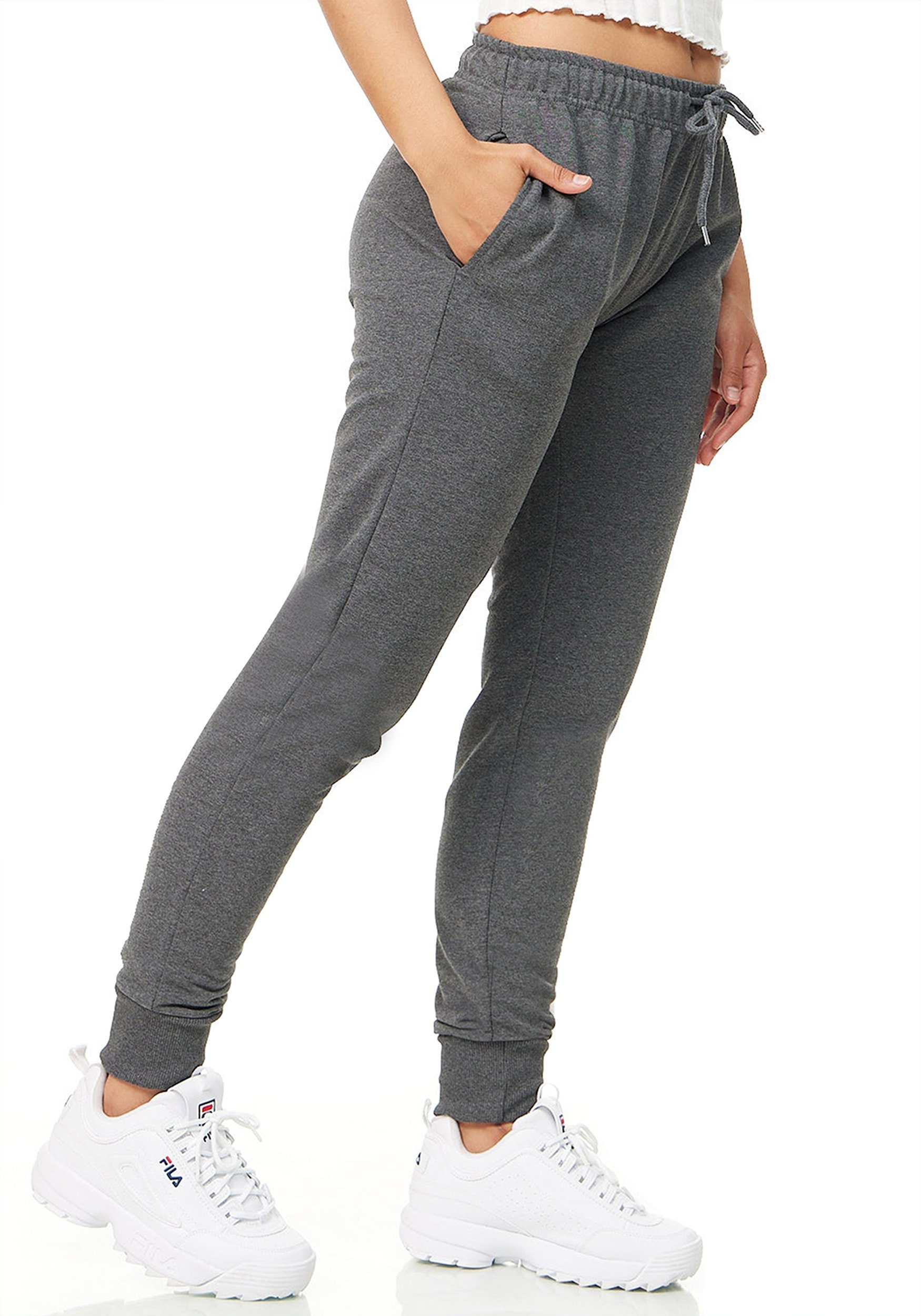 ROSS CAMP Jogginghose Jogginghose Damen (1-tlg) Baumwolle, Elasthan