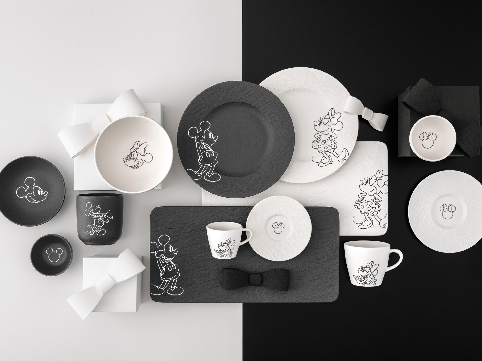 Villeroy & Boch Frühstücks-Set Manufacture Rock - Mickey Mouse Frühstücks-Set 8tlg – Bild 3 von 5