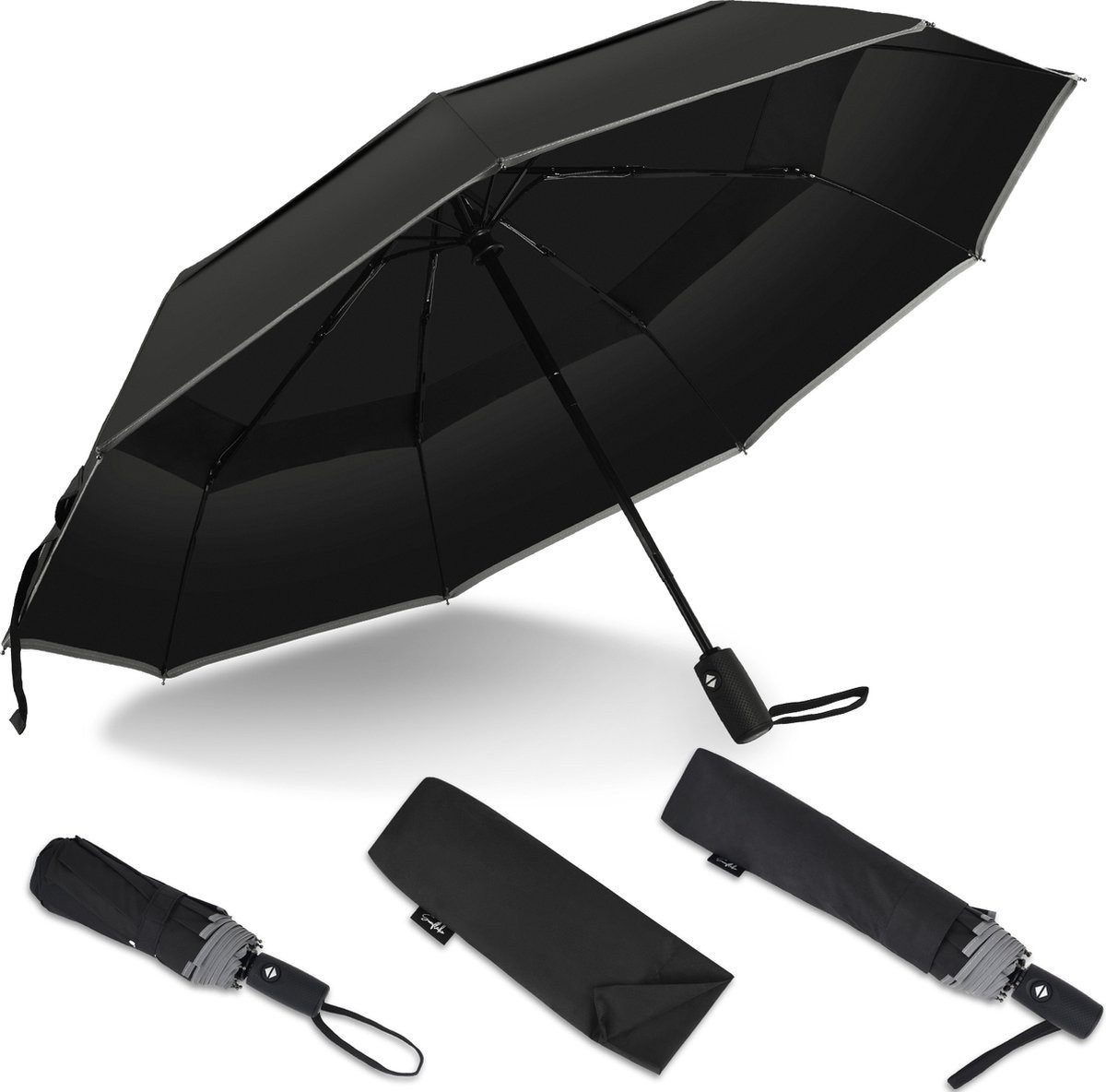 Sunflake Taschenregenschirm Faltbar & Sturmfest - günstig online kaufen