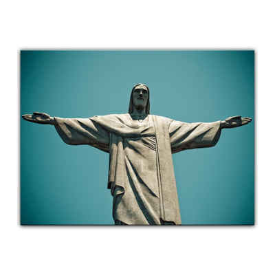 Bilderdepot24 Leinwandbild Jesus Christus der Erlöser - Rio De Janeiro Brasilien, Städte