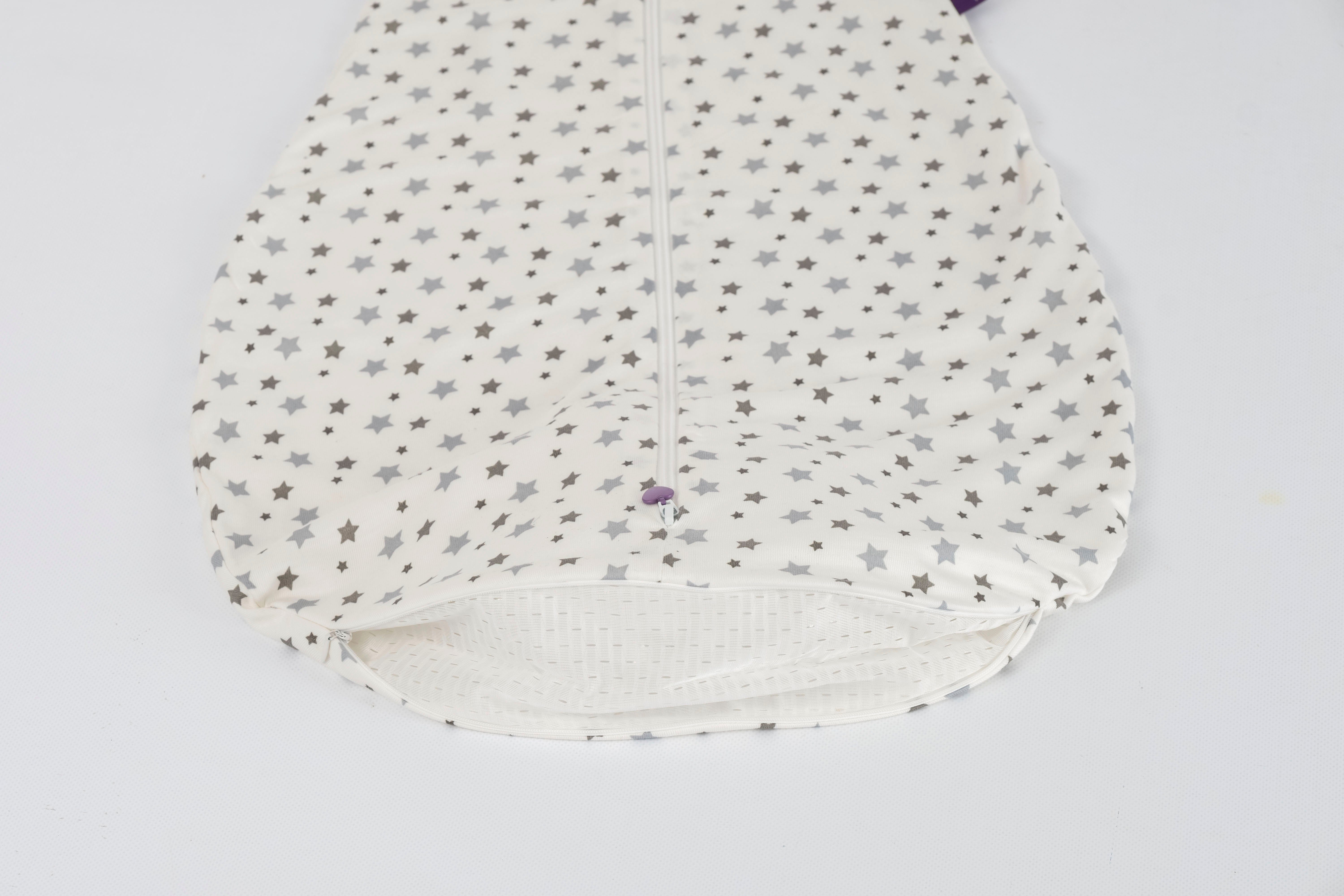 TENCEL™, Träumeland Design (1 tlg) weiß grauen Sternen Babyschlafsack Sommerschlafsack LIEBMICH mit