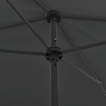 DOTMALL Sonnenschirm Strandschirm Anthrazit 200x125 cm
