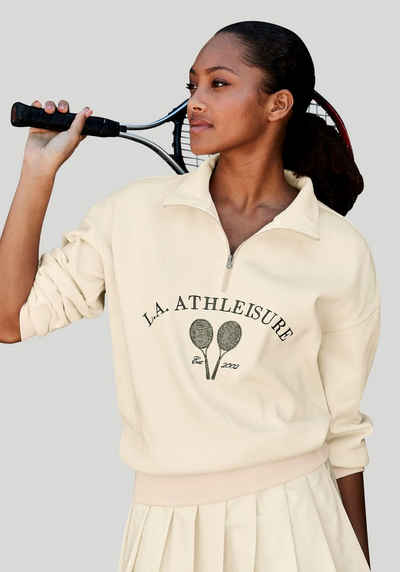 LASCANA ACTIVE Sweatshirt Tennis mit Stehkragen und Reißverschluss