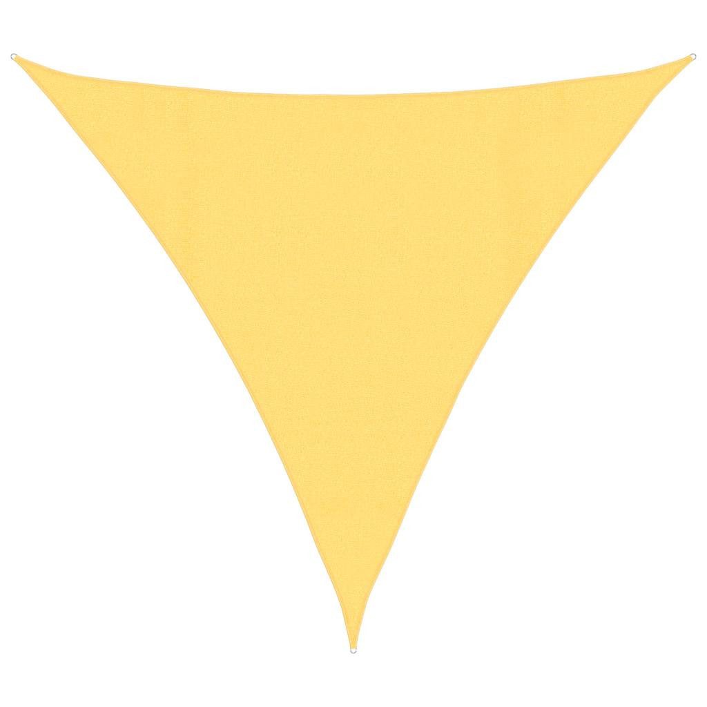 vidaXL Sonnensegel Sonnensegel 160 g/m² Beige 4x4x4 m HDPE, (1-tlg)