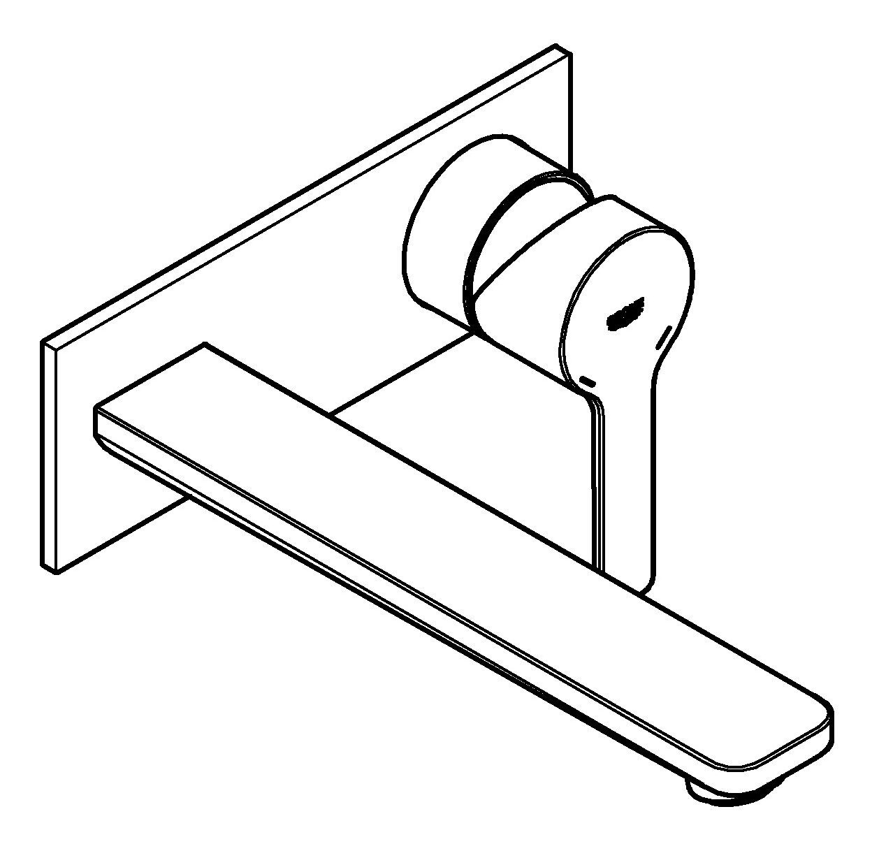 Thumbnail - Grohe Unterputzarmatur Lineare 2-Loch-Waschtischbatterie Ausladung