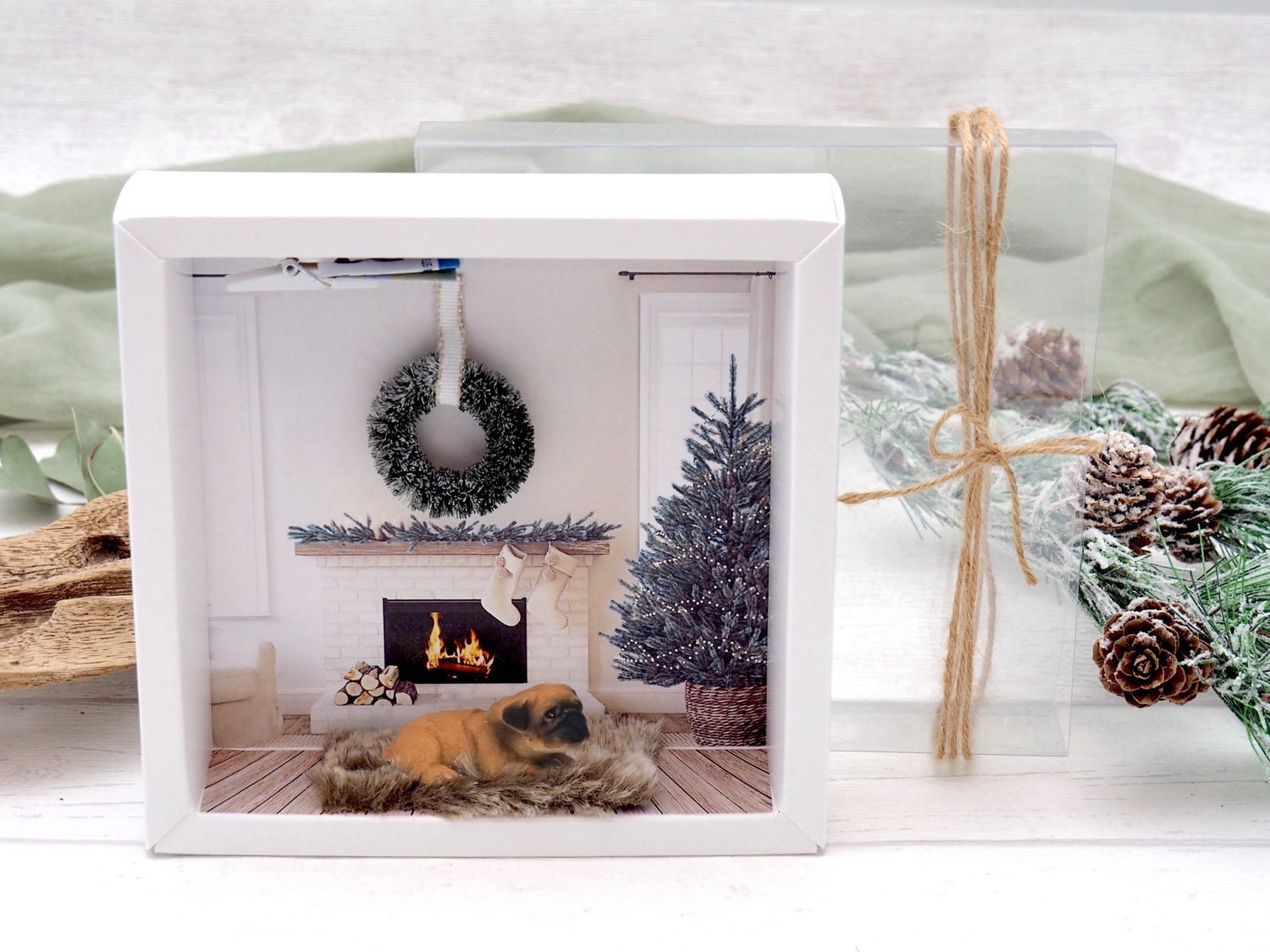 ZauberDeko Geschenkbox Geldgeschenk Verpackung Hund Weihnachten günstig online kaufen