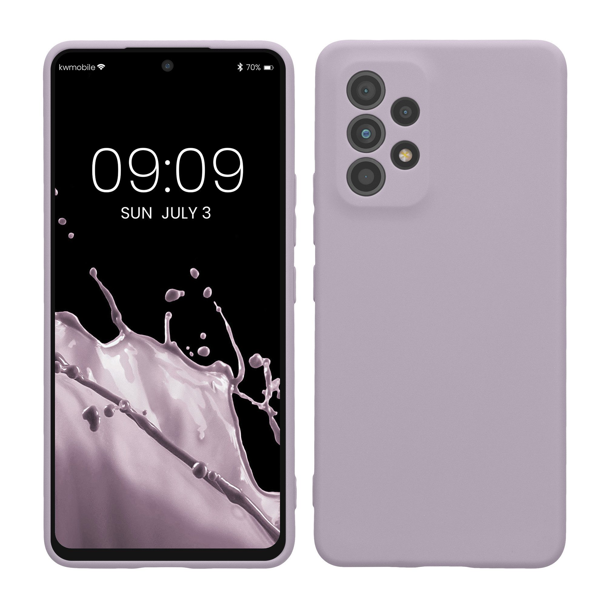 kwmobile Smartphone-Hülle Handyhülle für Samsung Galaxy A53 5G Hülle, Weiches Handy Silikon Case - Schutzhülle Cover