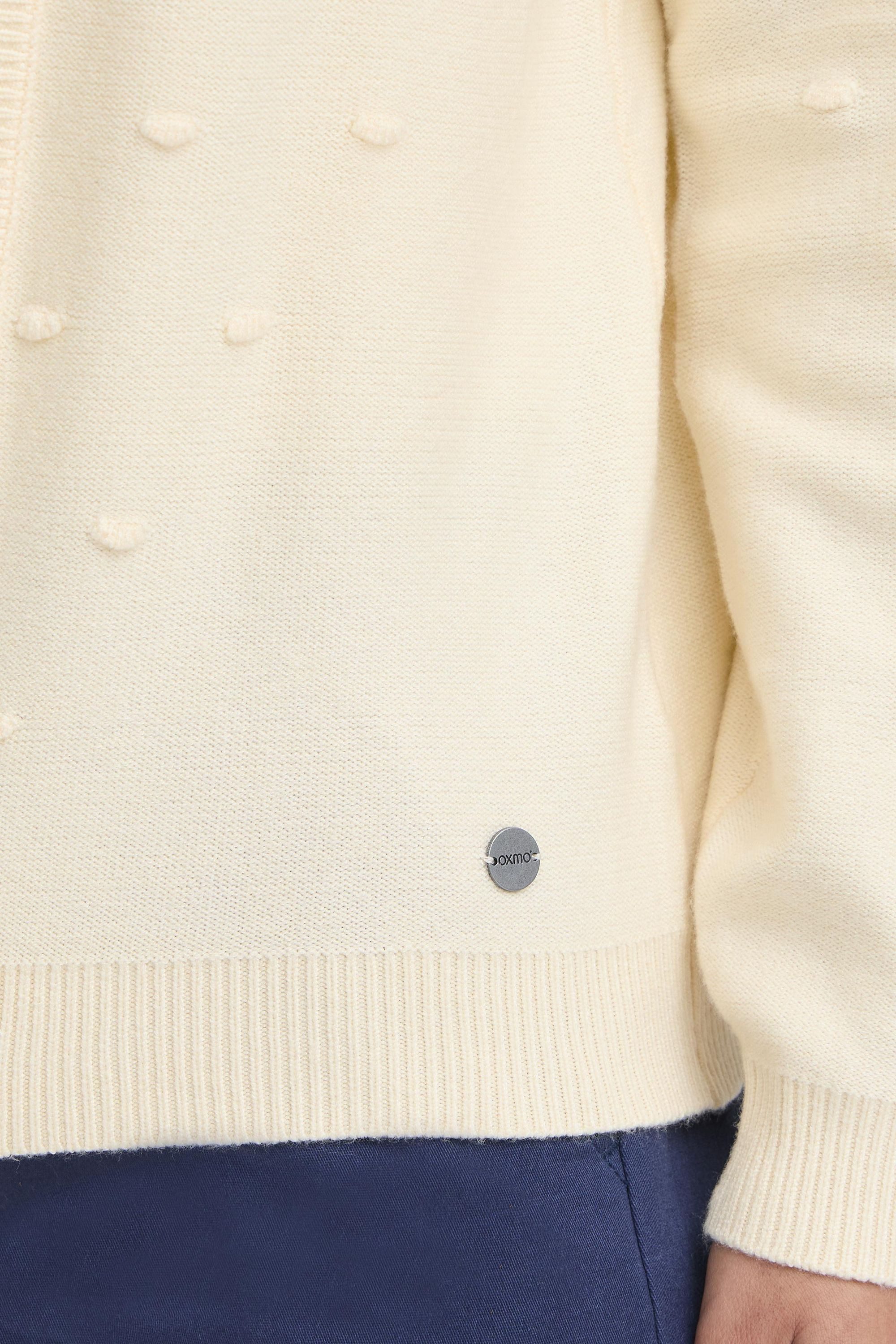 OXMO Strickjacke OXKalotta Strickjacke mit Punktmuster